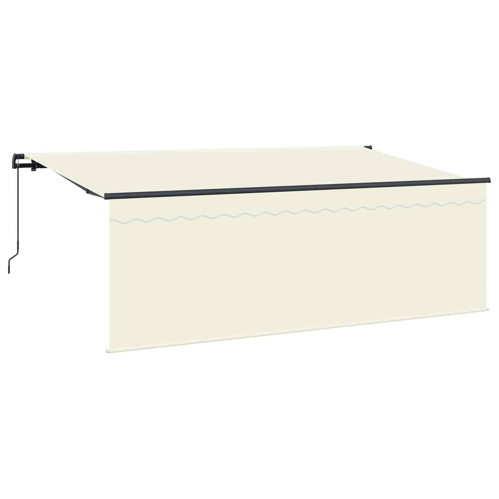 Kokkuvolditav varikatus cream 350 x 200 cm
