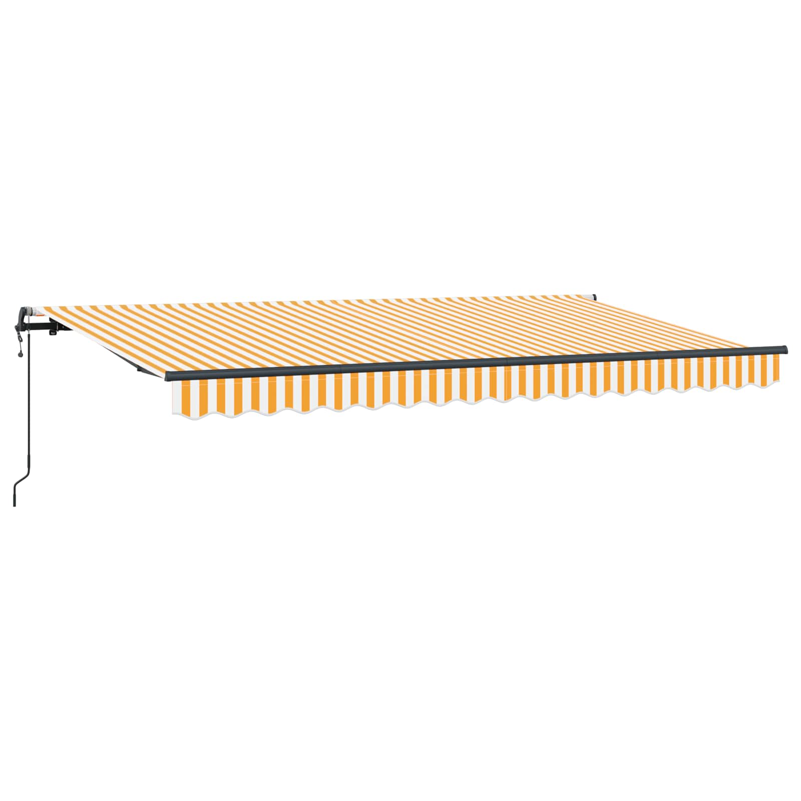 Kokkuvolditav varikatus Kollane 350 x 200 cm kangas