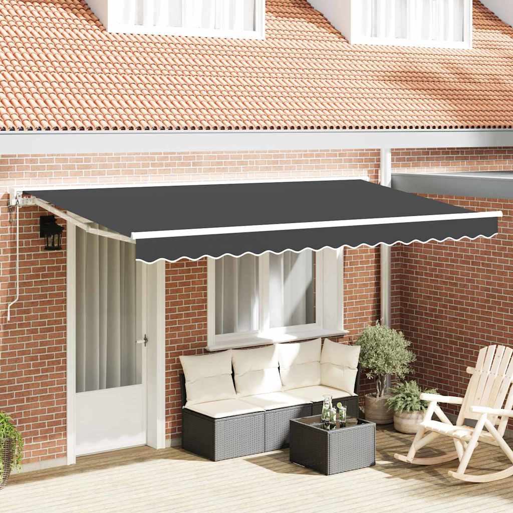 Kailastud raam Antratsiit 350 x 200 cm Polüester PU-kattega