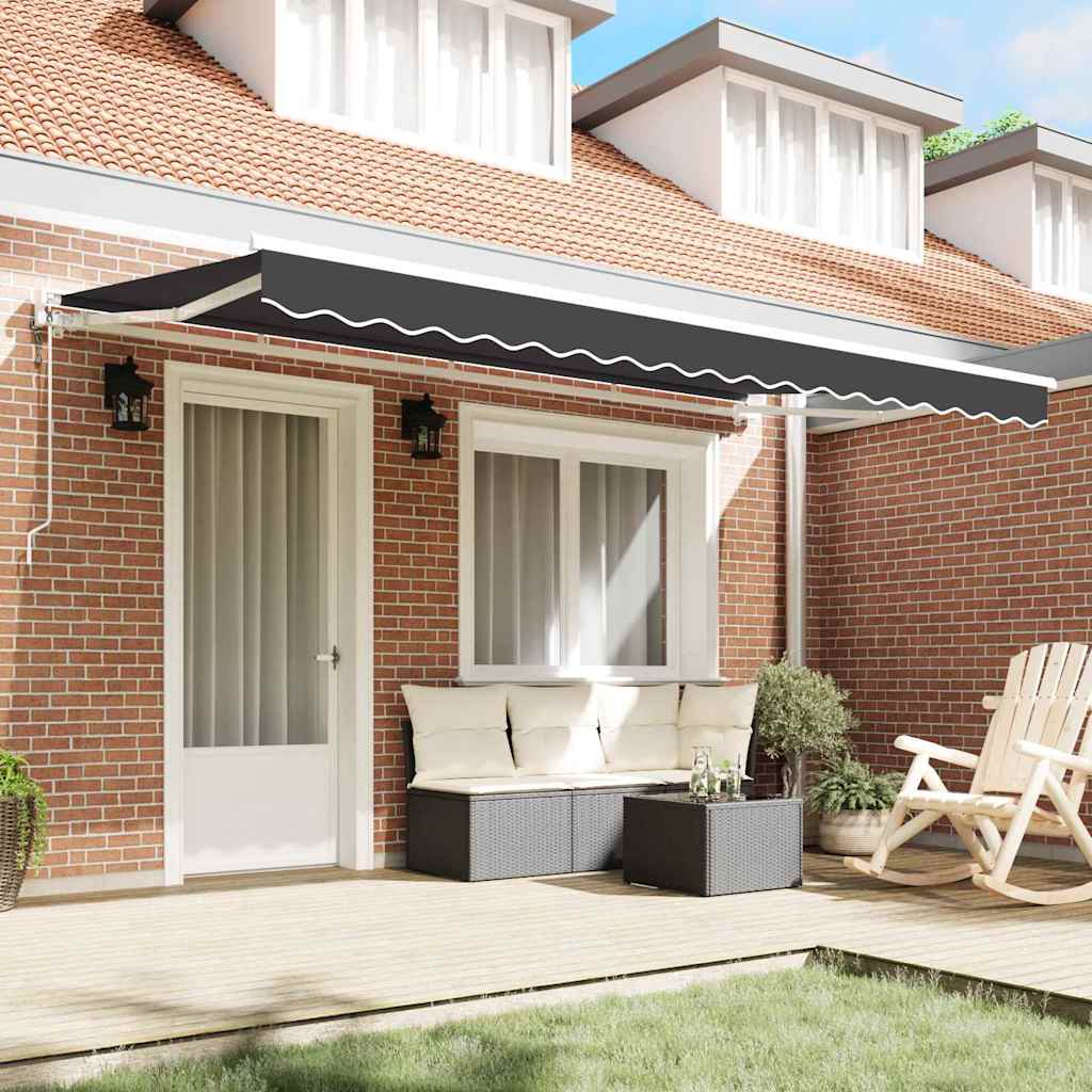 Kailastud raam Antratsiit 350 x 200 cm Polüester PU-kattega