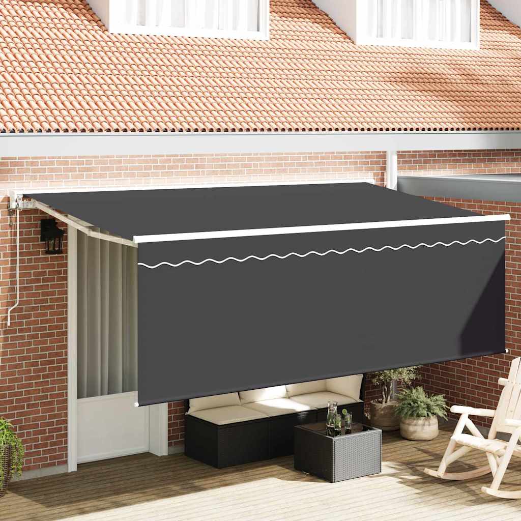 Kokkuvolditav varikatus Antratsiit 350 x 200 cm
