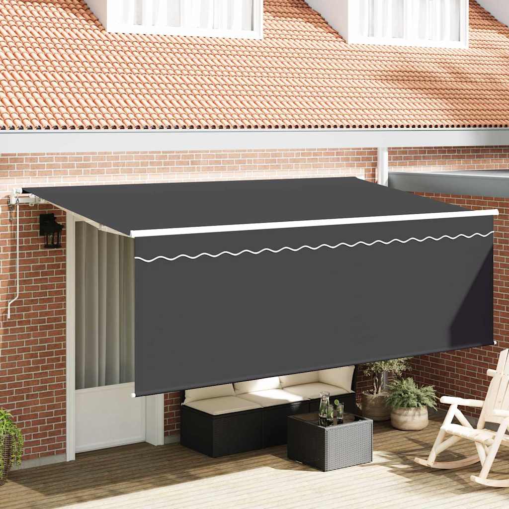 Kokkuvolditav varikatus Antratsiit 350 x 200 cm