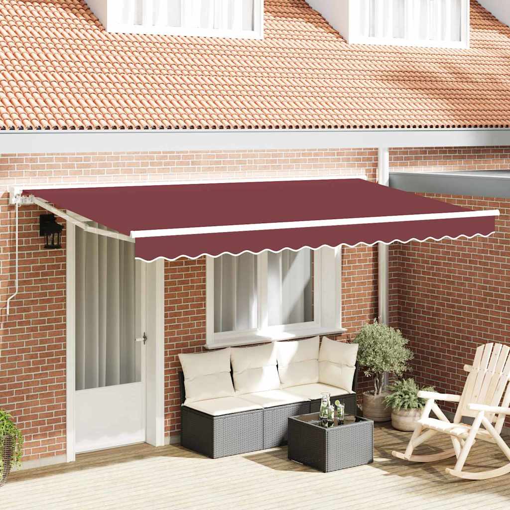 Kailastud raam Veinipunane 350 x 200 cm Polüester PU-kattega