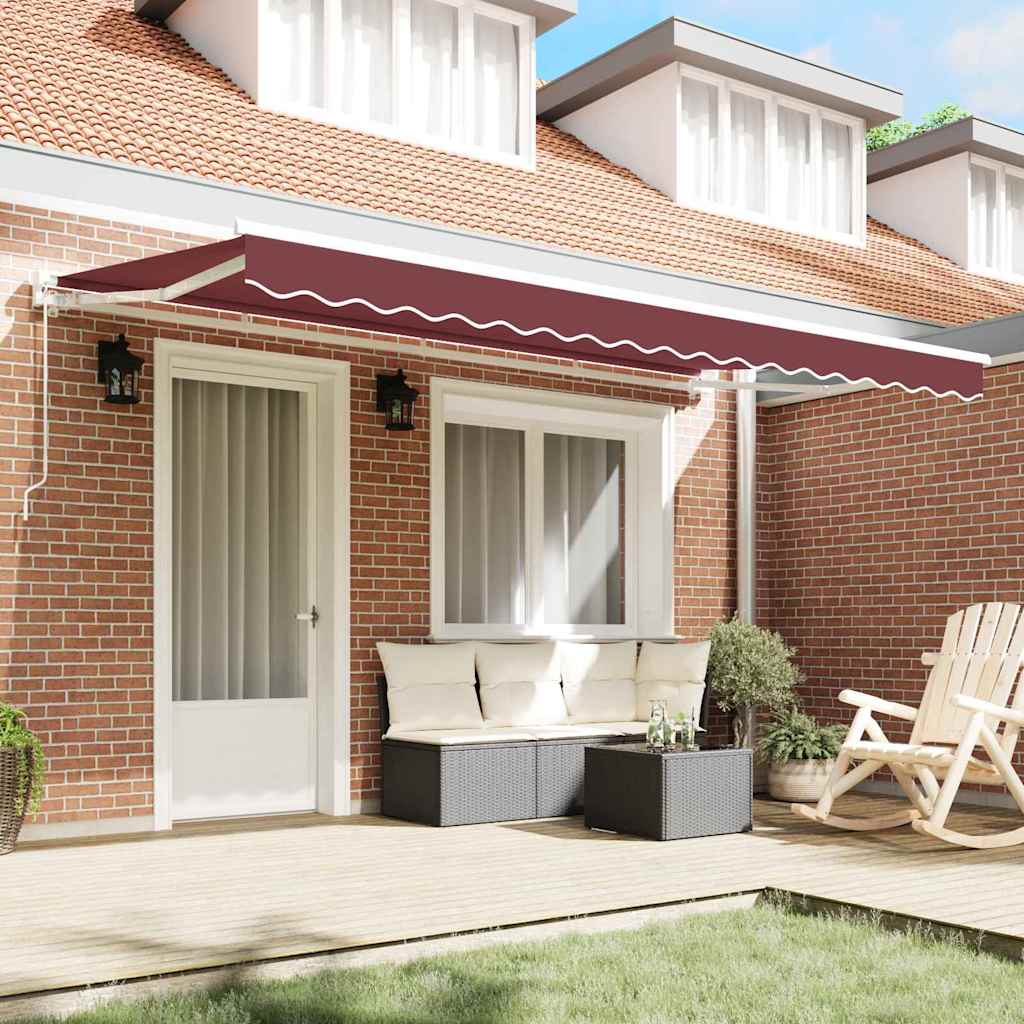 Kailastud raam Veinipunane 350 x 200 cm Polüester PU-kattega