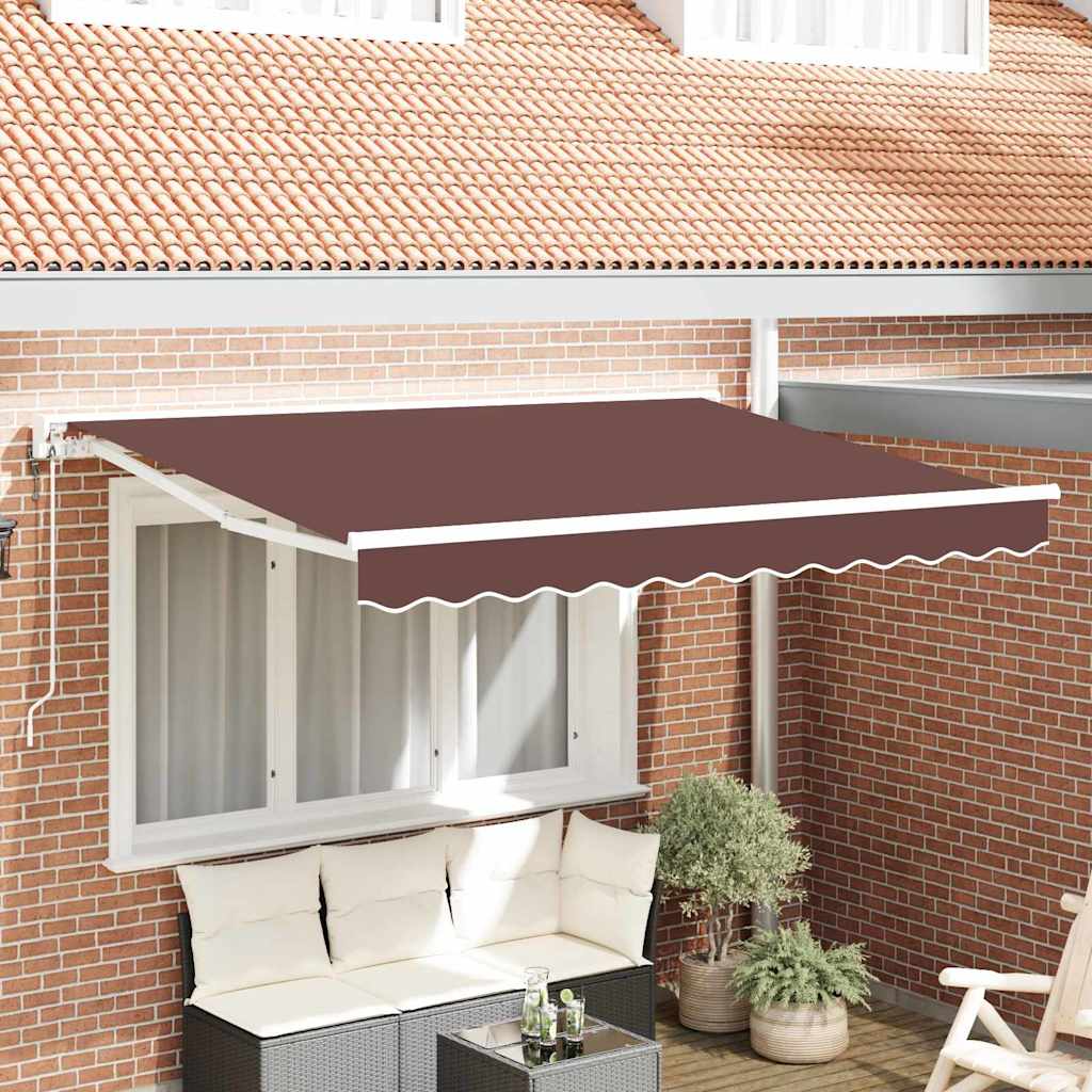 Kailastud raam Pruun 350 x 200 cm Polüester PU-kattega