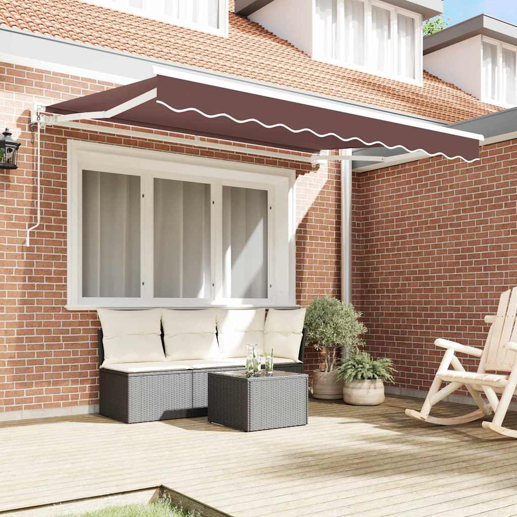 Kailastud raam Pruun 350 x 200 cm Polüester PU-kattega
