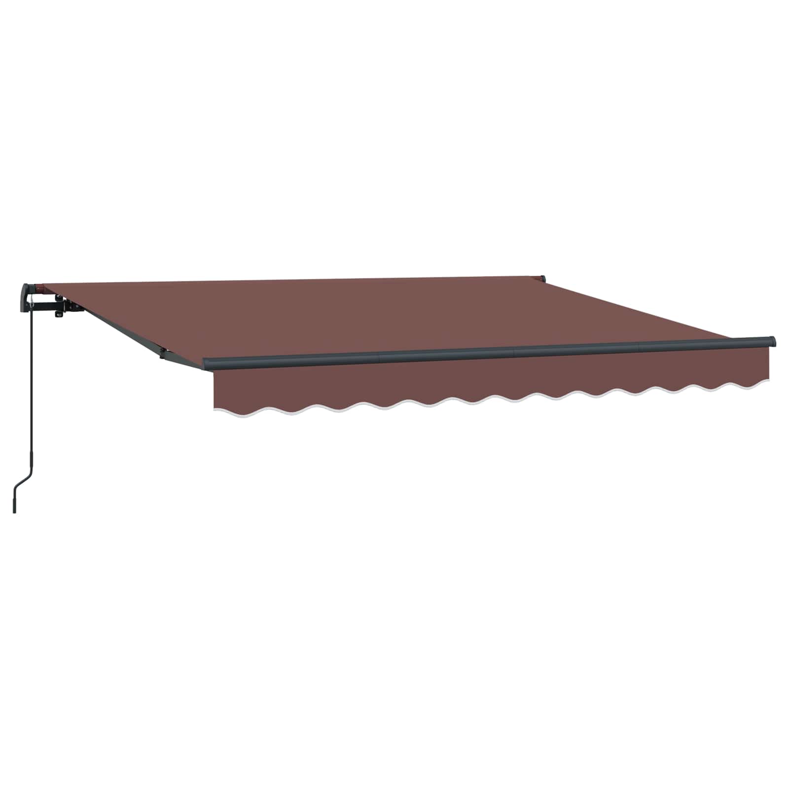 Kokkuvolditav varikatus Pruun 350 x 200 cm kangas