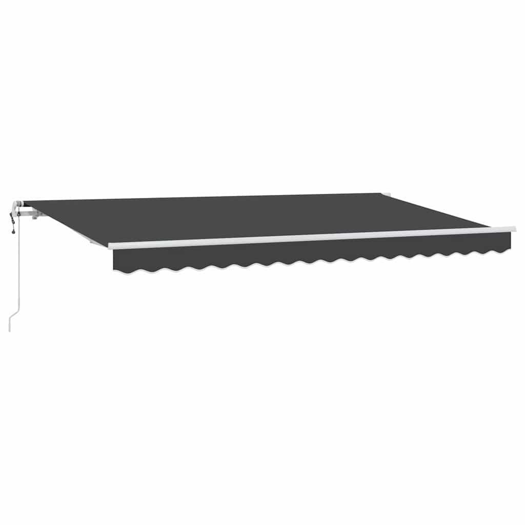 Kokkuvolditav varikatus Antratsiit 400 x 200 cm kangas