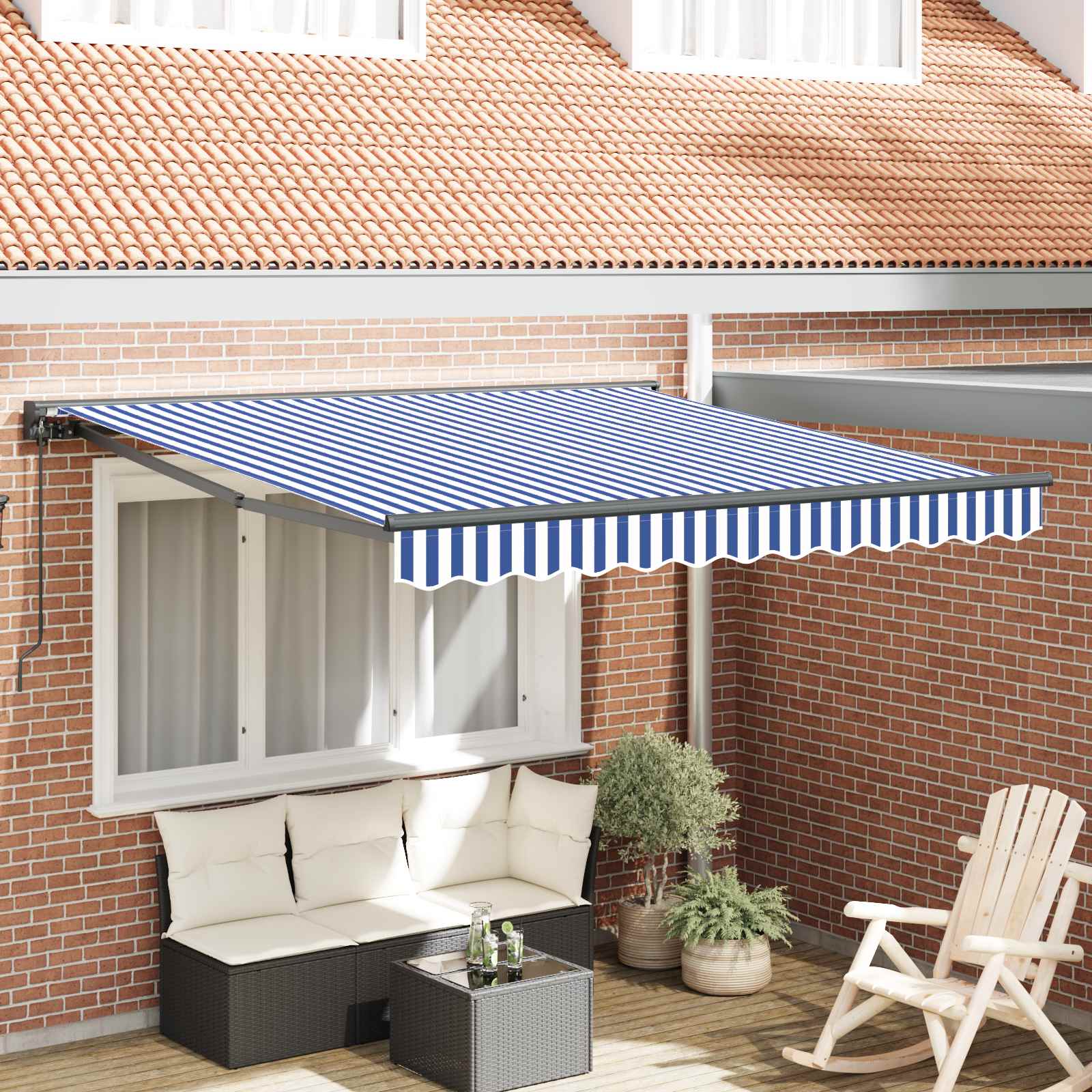 Kailastud raam Sinine ja Valge 300 x 250 cm