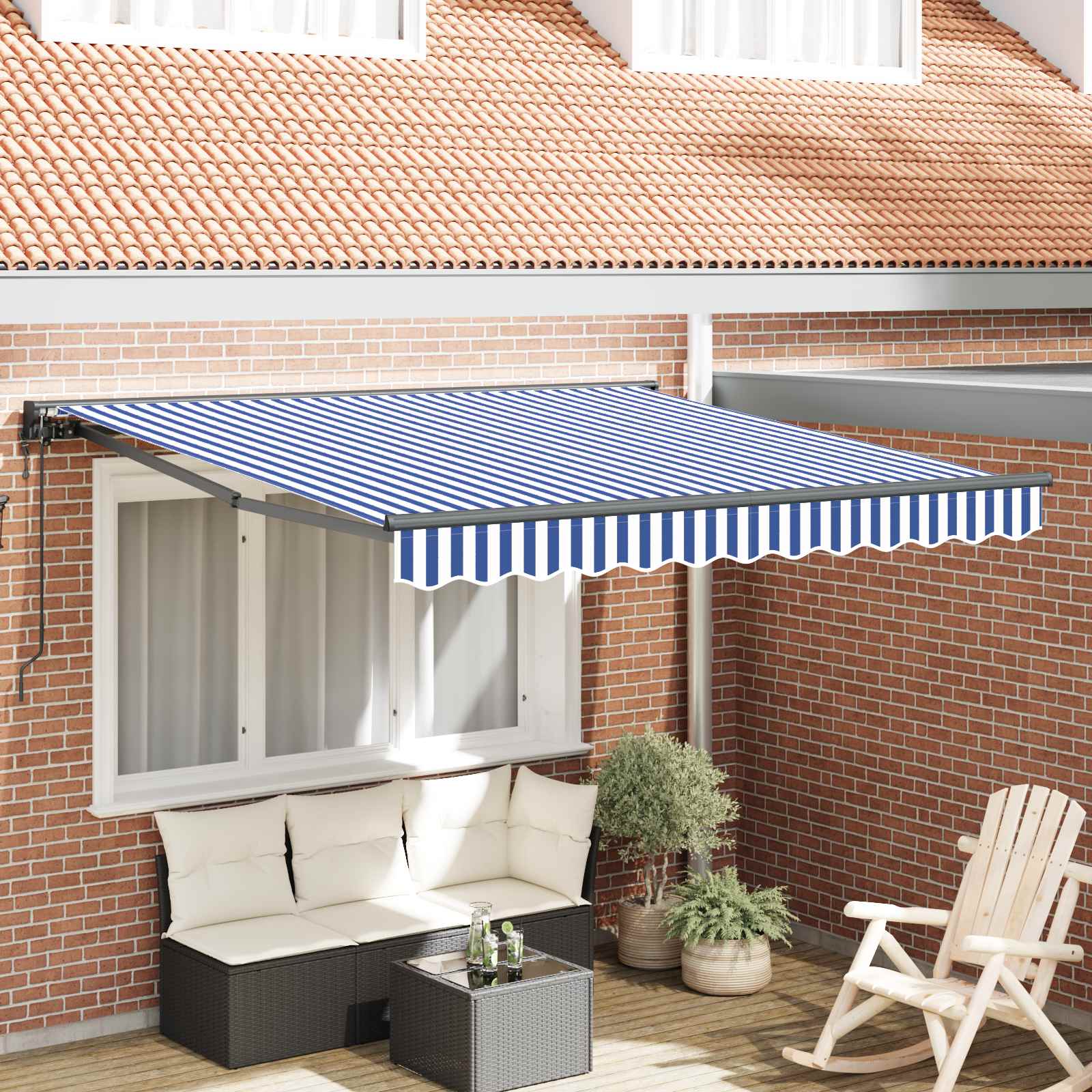 Kailastud raam Sinine ja Valge 300 x 250 cm