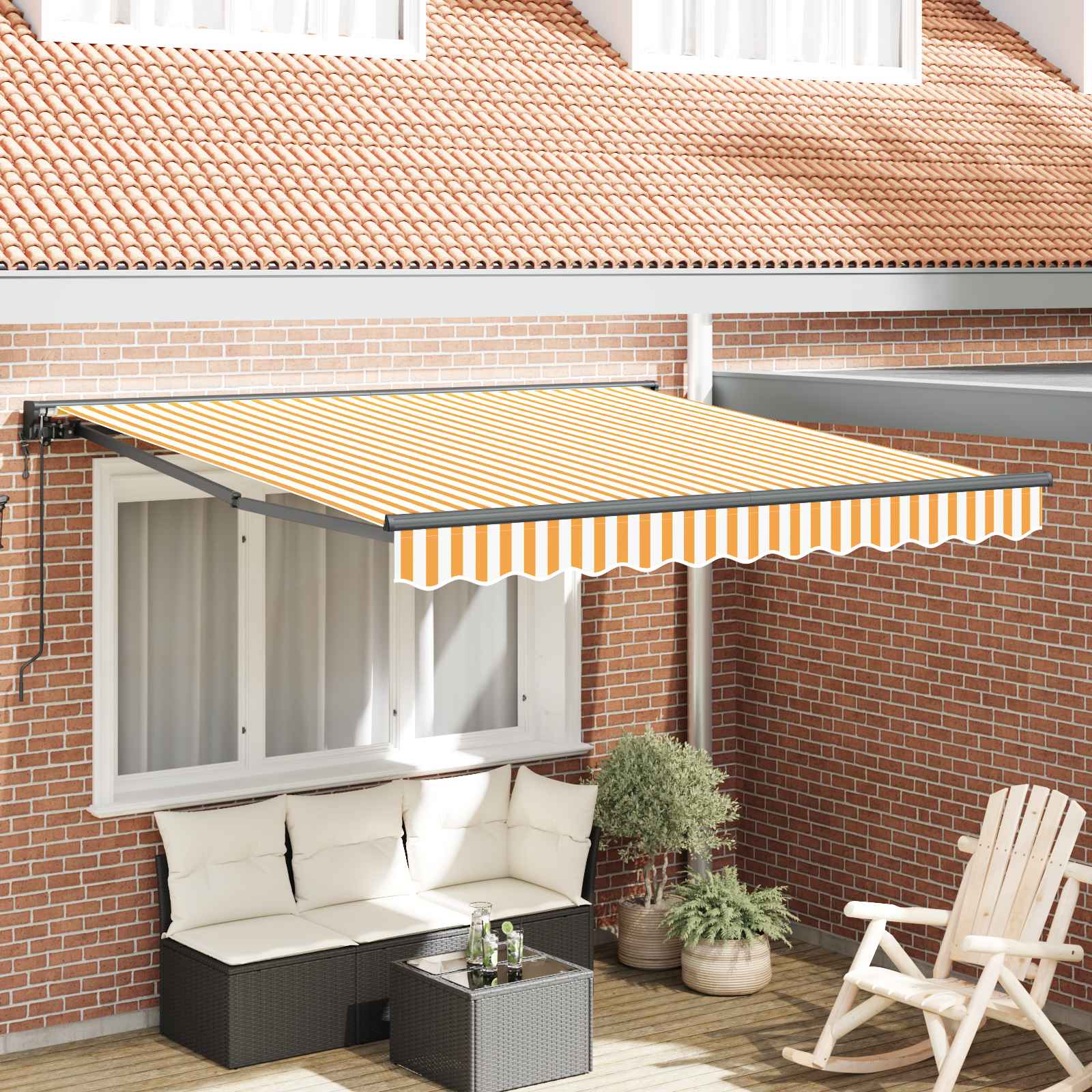 Kailastud raam Kollane ja Valge 300 x 250 cm