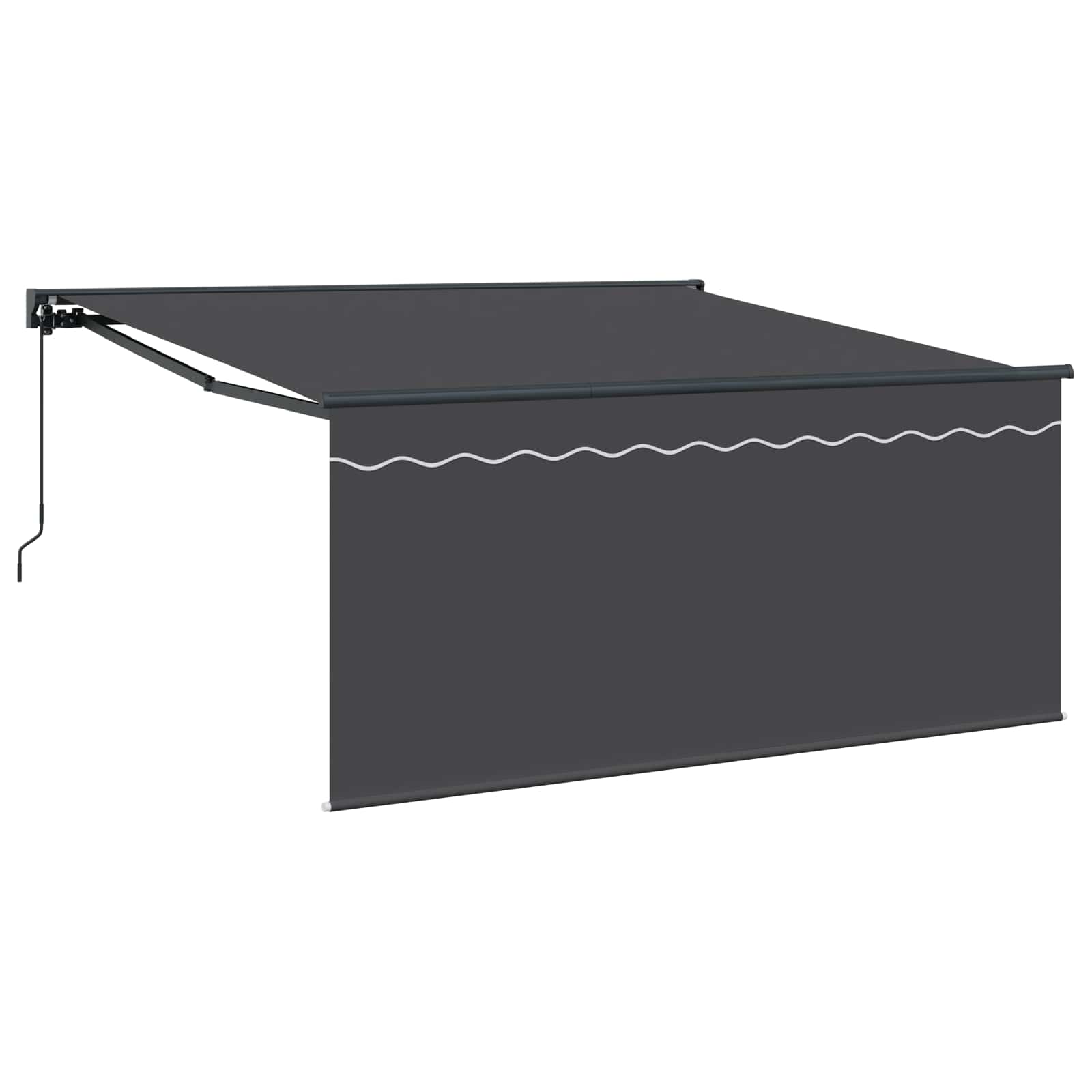 Kokkuvolditav varikatus Antratsiit 300 x 250 cm