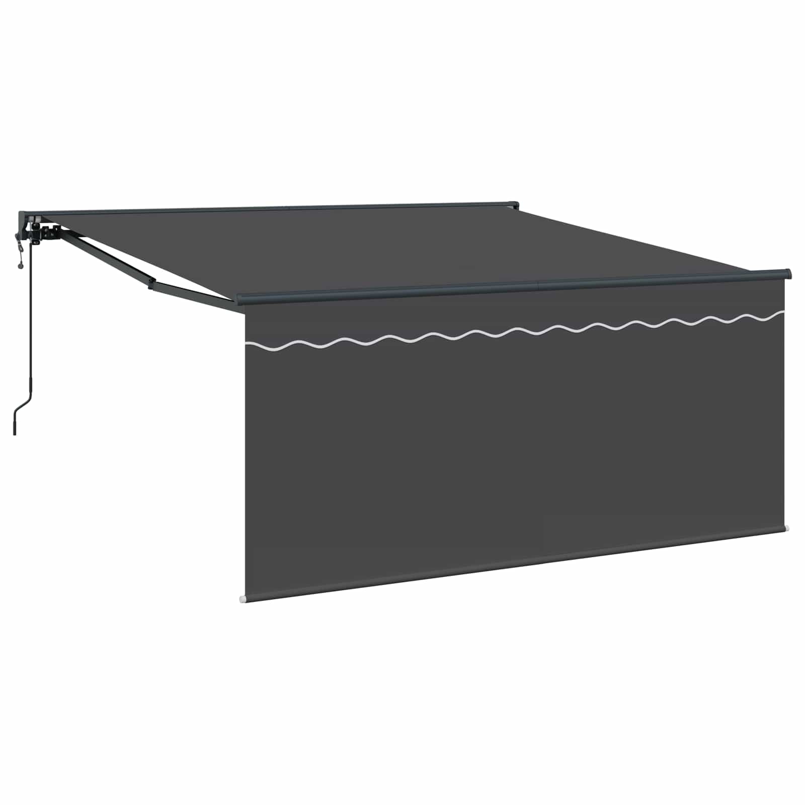 Kokkuvolditav varikatus Antratsiit 300 x 250 cm