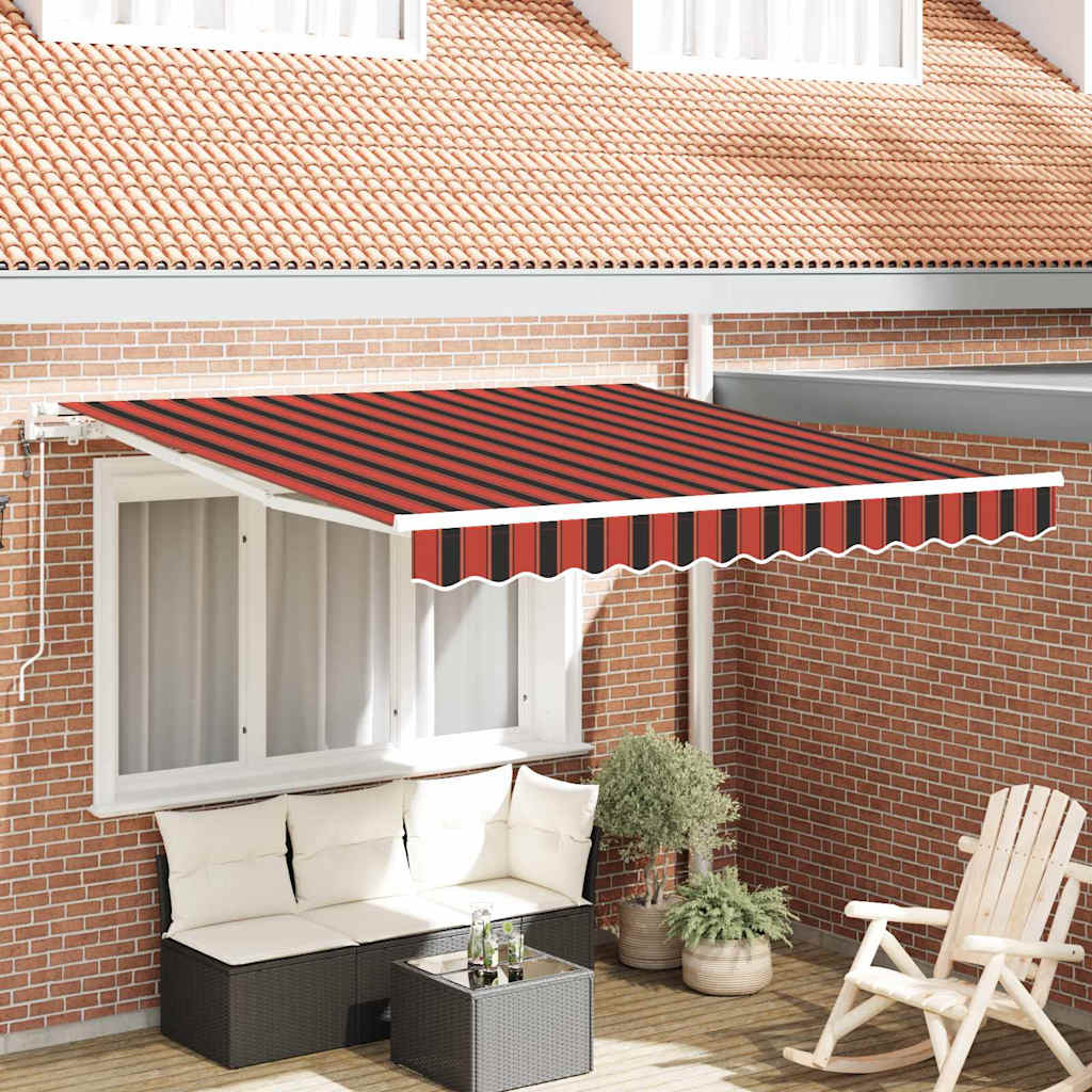 Kokkuvolditav varikatus oranž ja pruun 300 x 250 cm