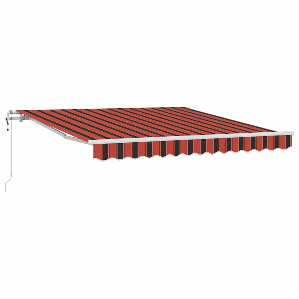 Kokkuvolditav varikatus oranž ja pruun 300 x 250 cm