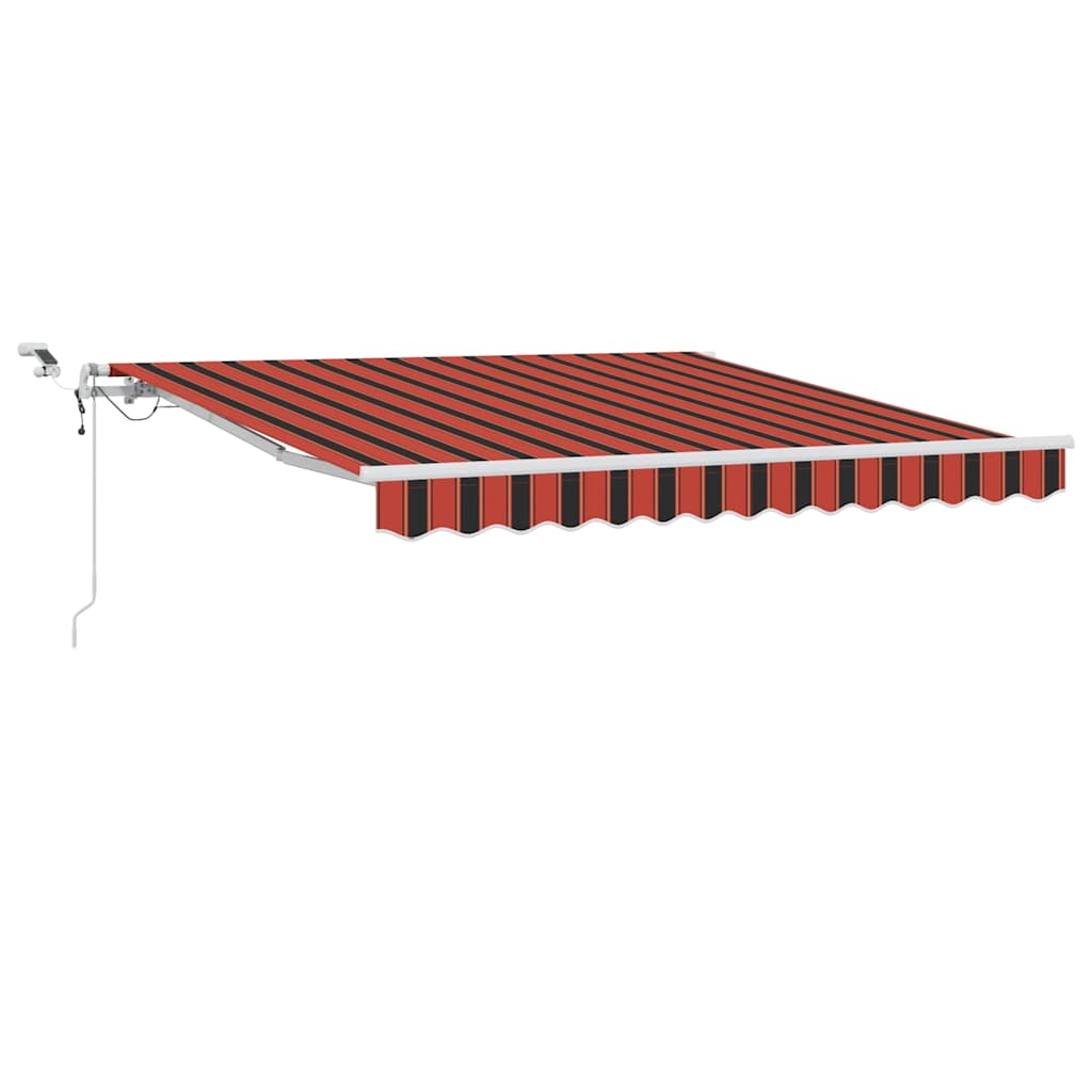 Kokkuvolditav varikatus Oranž ja pruun 300 x 250 cm Polüester