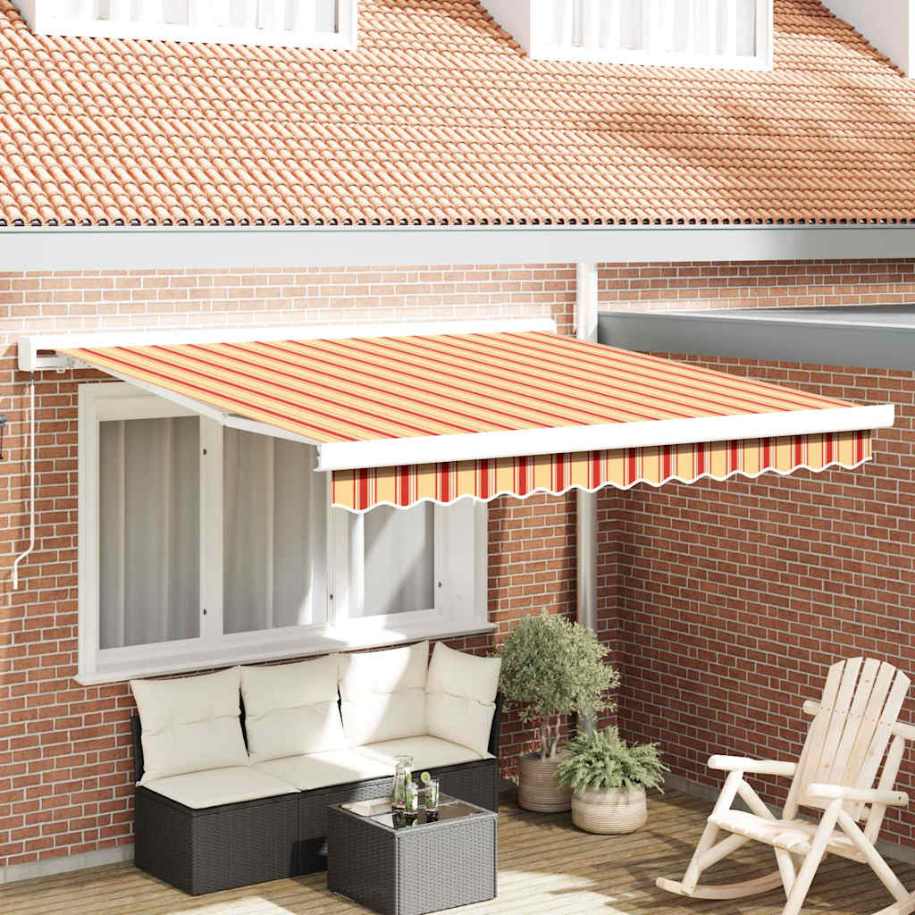 Kokkuvolditav varikatus Kollane ja oranž 300 x 250 cm