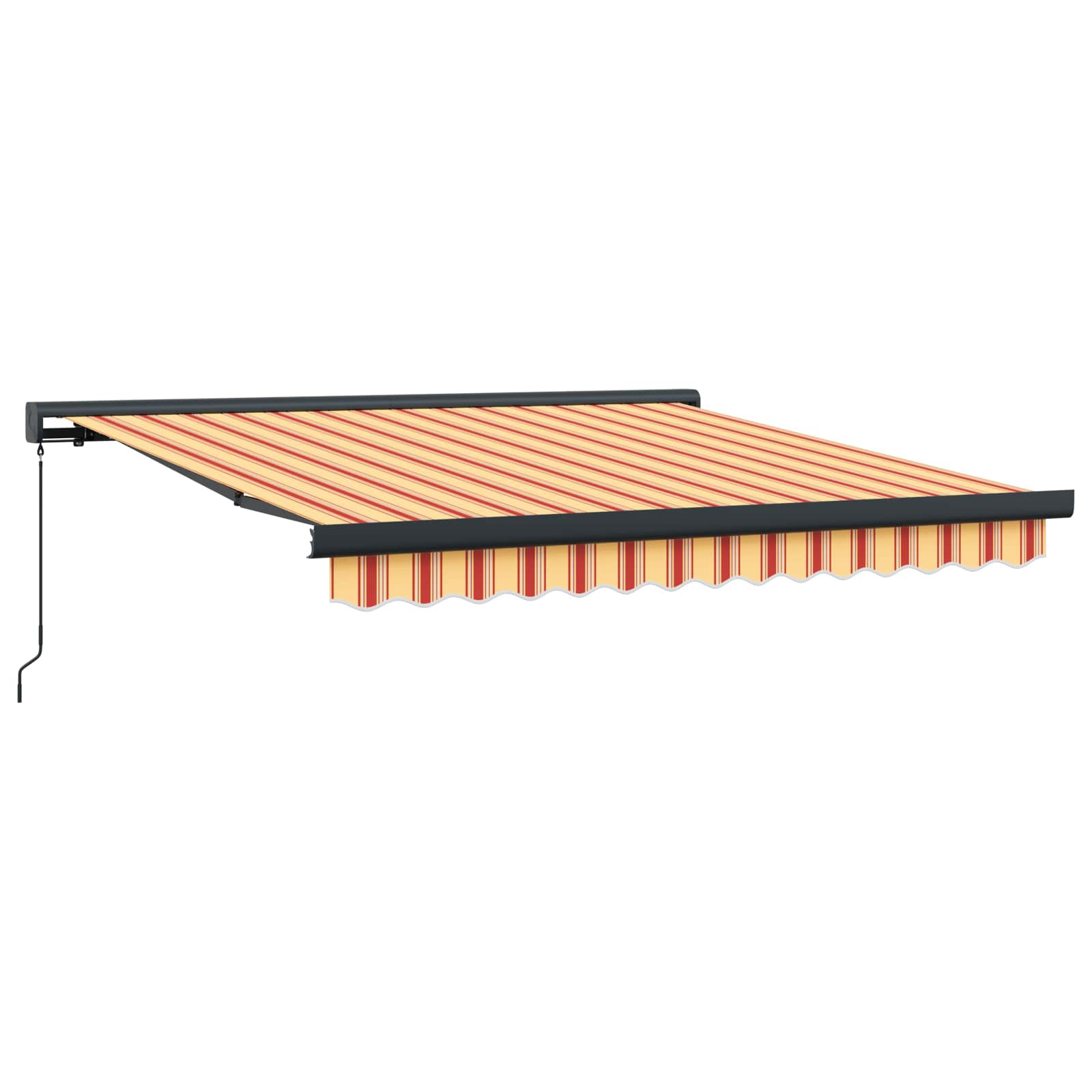 Kokkuvolditav varikatus Kollane ja oranž 300 x 250 cm