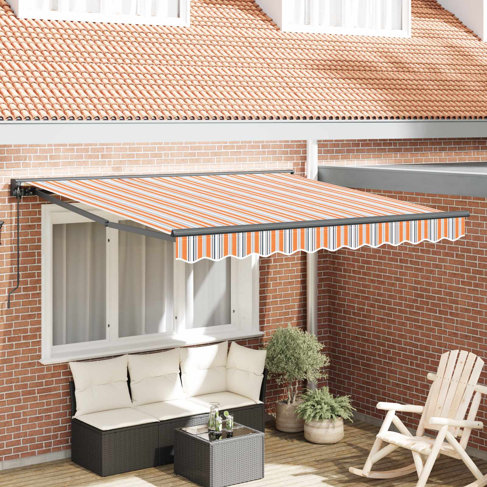 Kailastud raam Sinine ja Oranž 300 x 250 cm