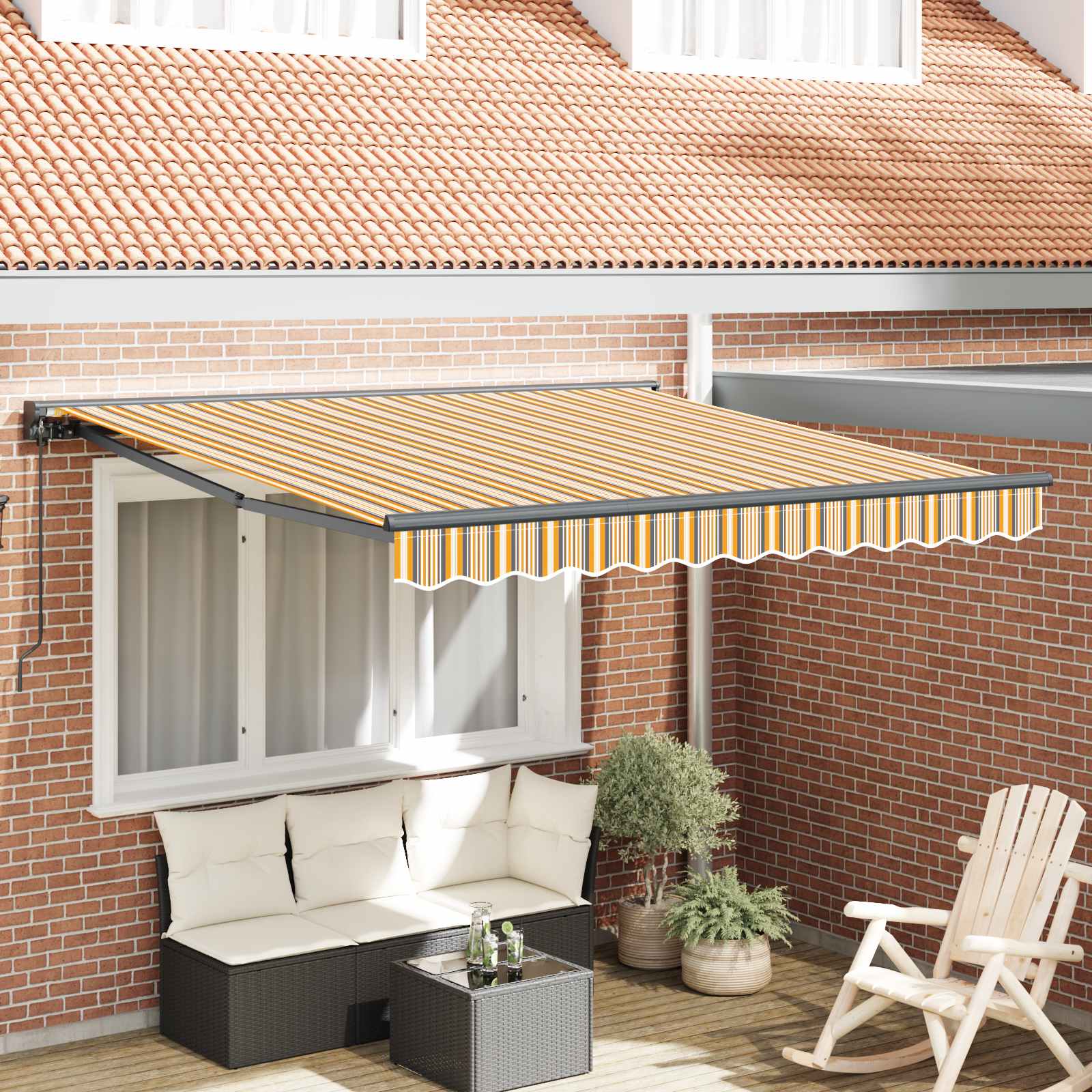 Kailastud raam Kollane ja Hall 300 x 250 cm