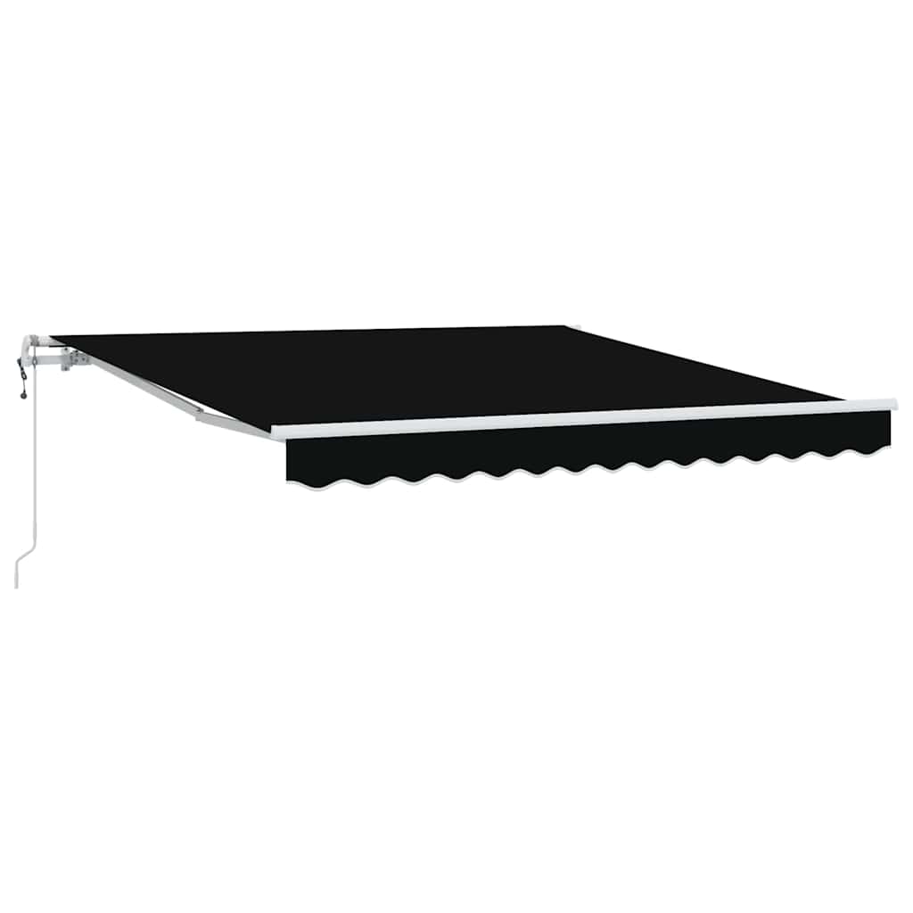 Kokkuvolditav varikatus Must 300 x 250 cm Kangas ja alumiinium
