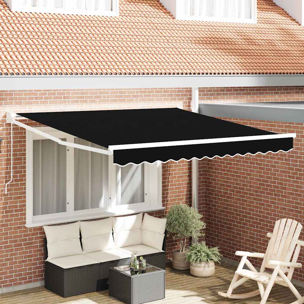Kokkuvolditav varikatus Must 300 x 250 x 165 cm