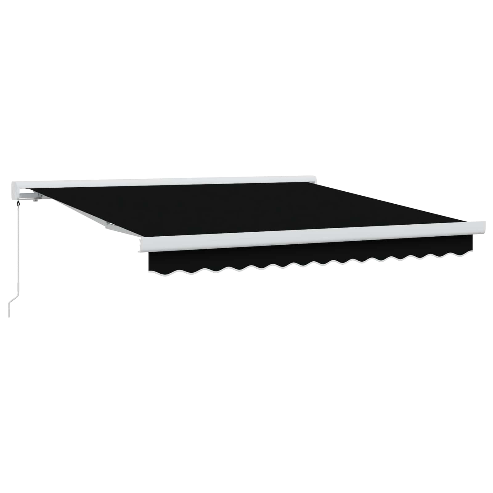 Kokkuvolditav varikatus Must 300 x 250 cm Kangas ja alumiinium