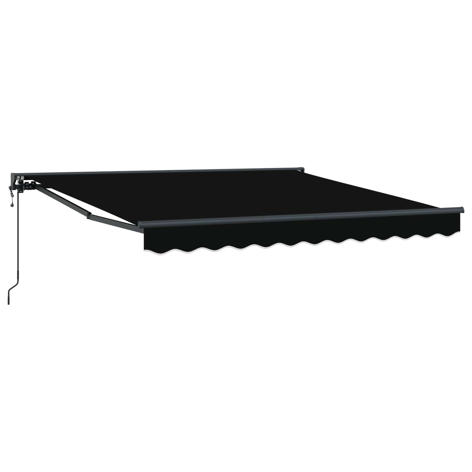 Kailastud raam Must 300 x 250 cm Polüester PU-kattega