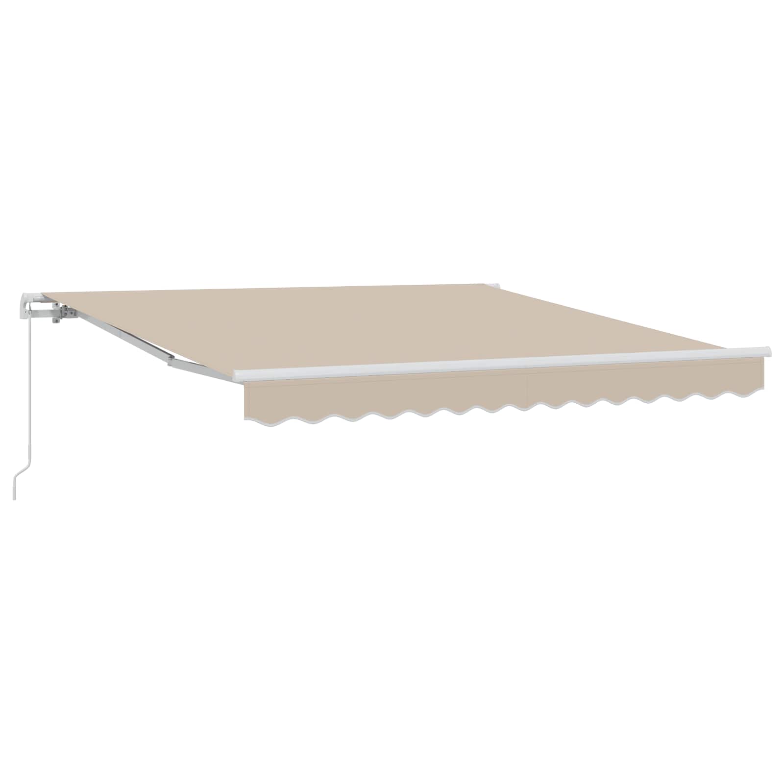 Kokkuvolditav varikatus Beež 300 x 250 x 165 cm