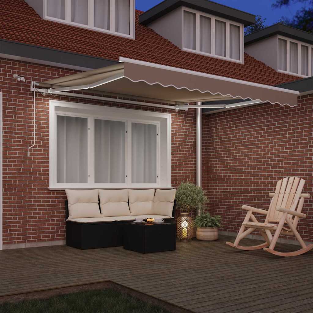 Kokkuvolditav varikatus Beež 300 x 250 cm Polüester