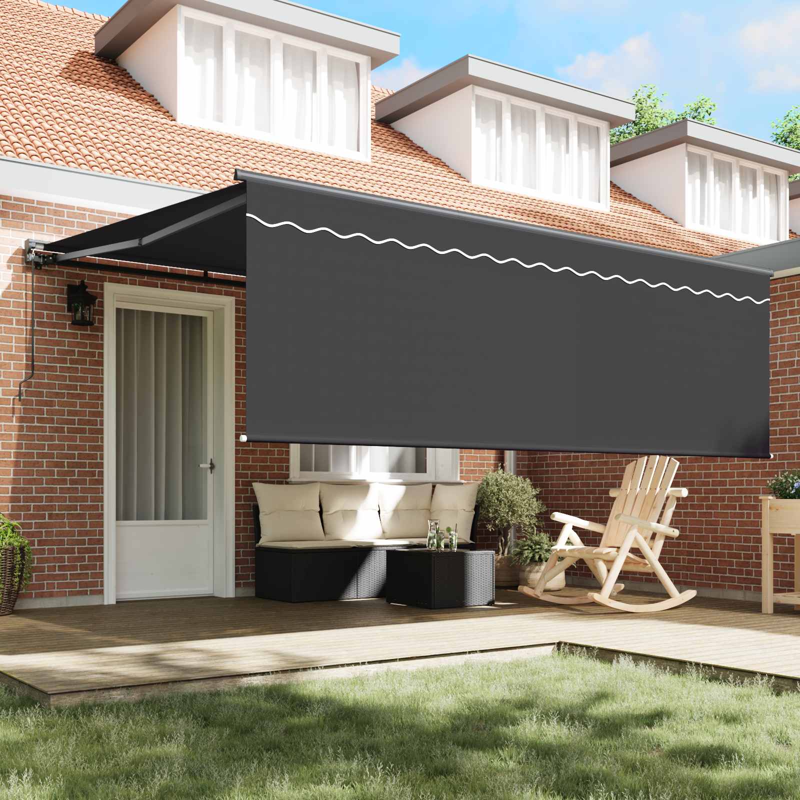 Kailastud raam Kollane ja Valge 350 x 250 cm