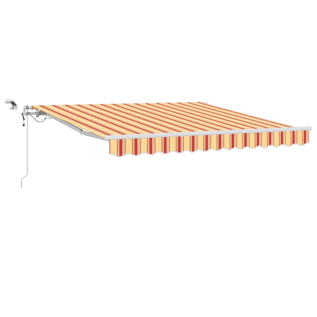 Kokkuvolditav varikatus Kollane ja oranž 350 x 250 cm Polüester