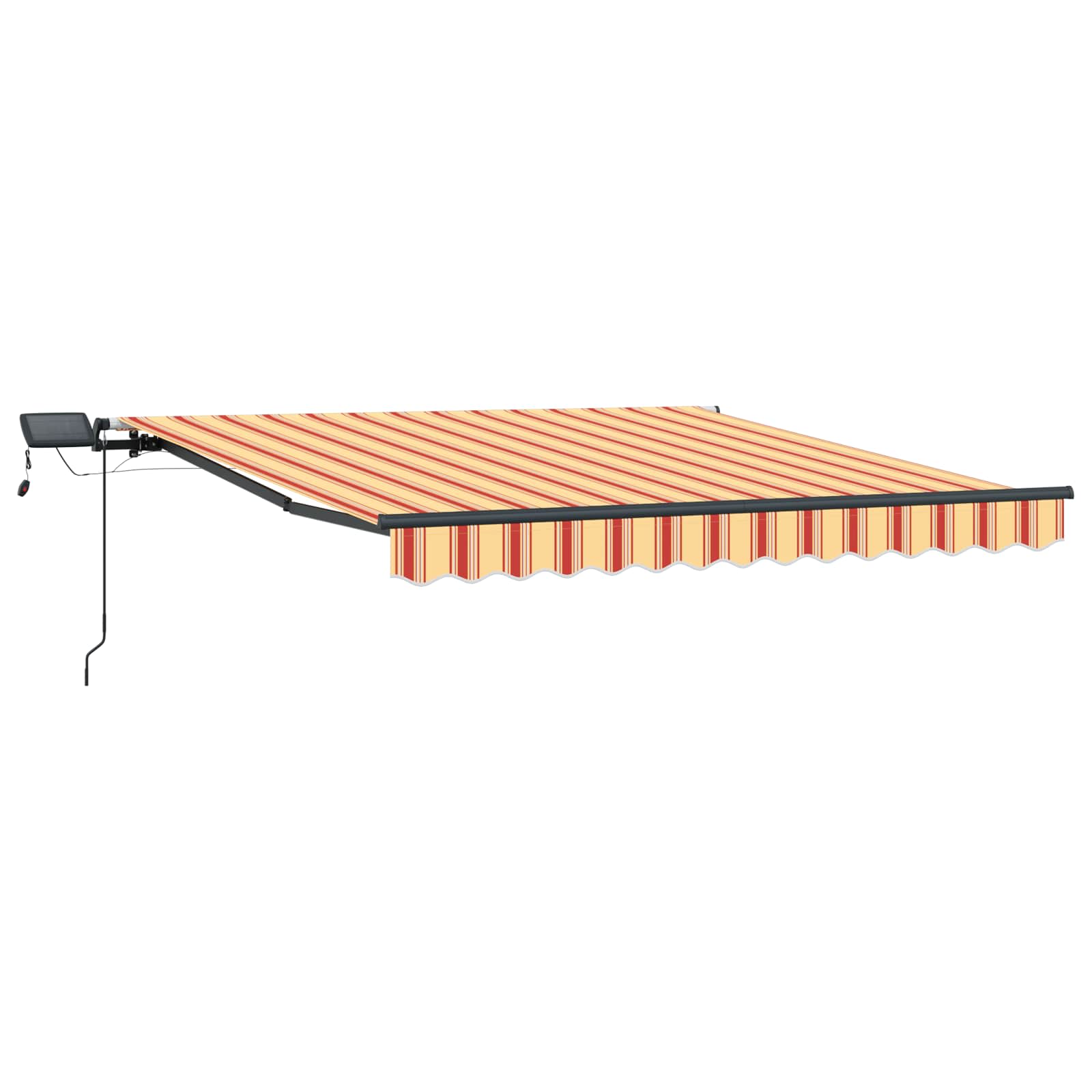 Kokkuvolditav varikatus Kollane ja oranž 350 x 250 cm