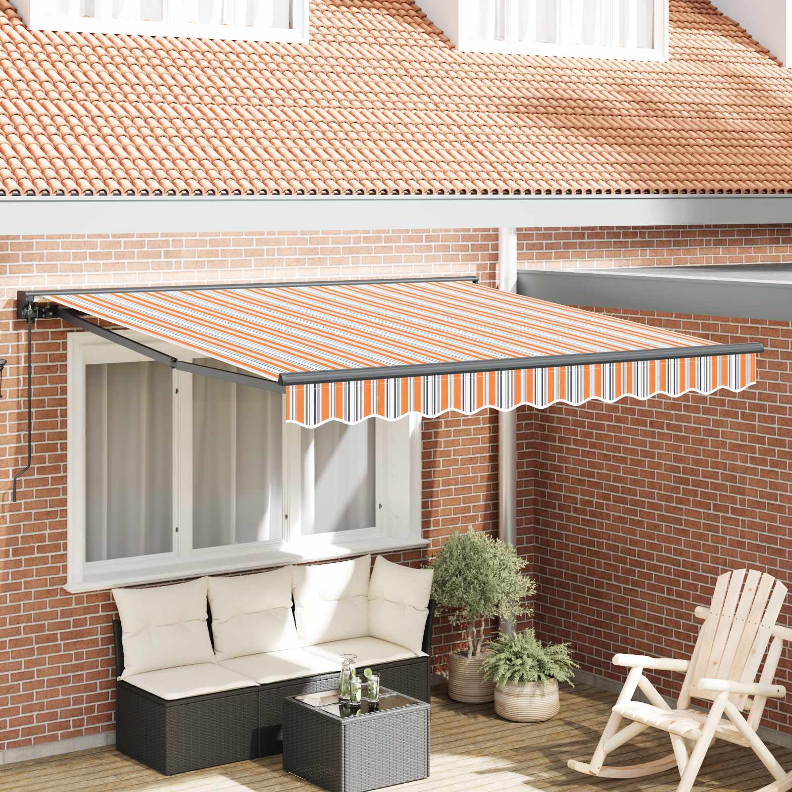 Kailastud raam Sinine ja Oranž 350 x 250 cm