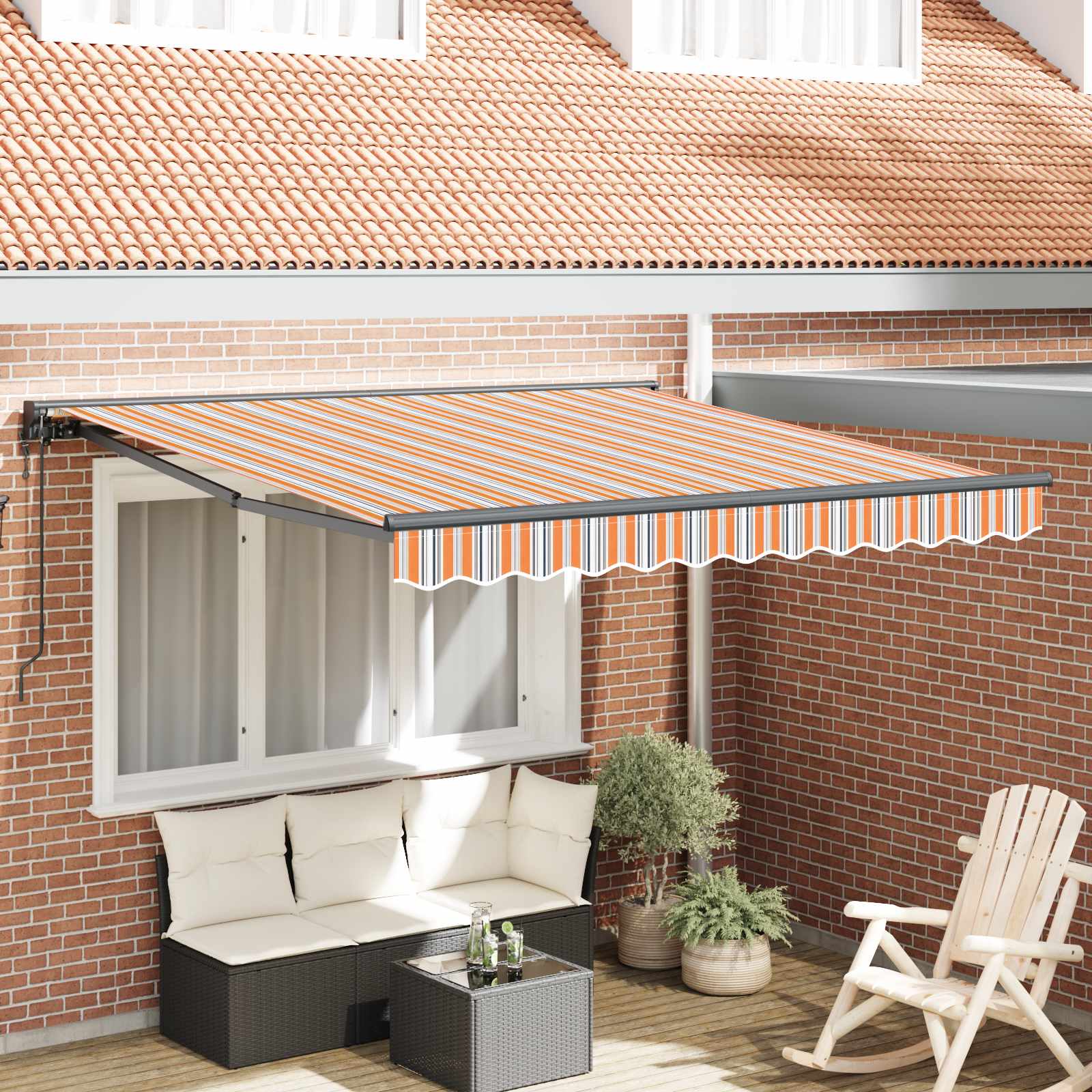 Kailastud raam Sinine ja Oranž 350 x 250 cm
