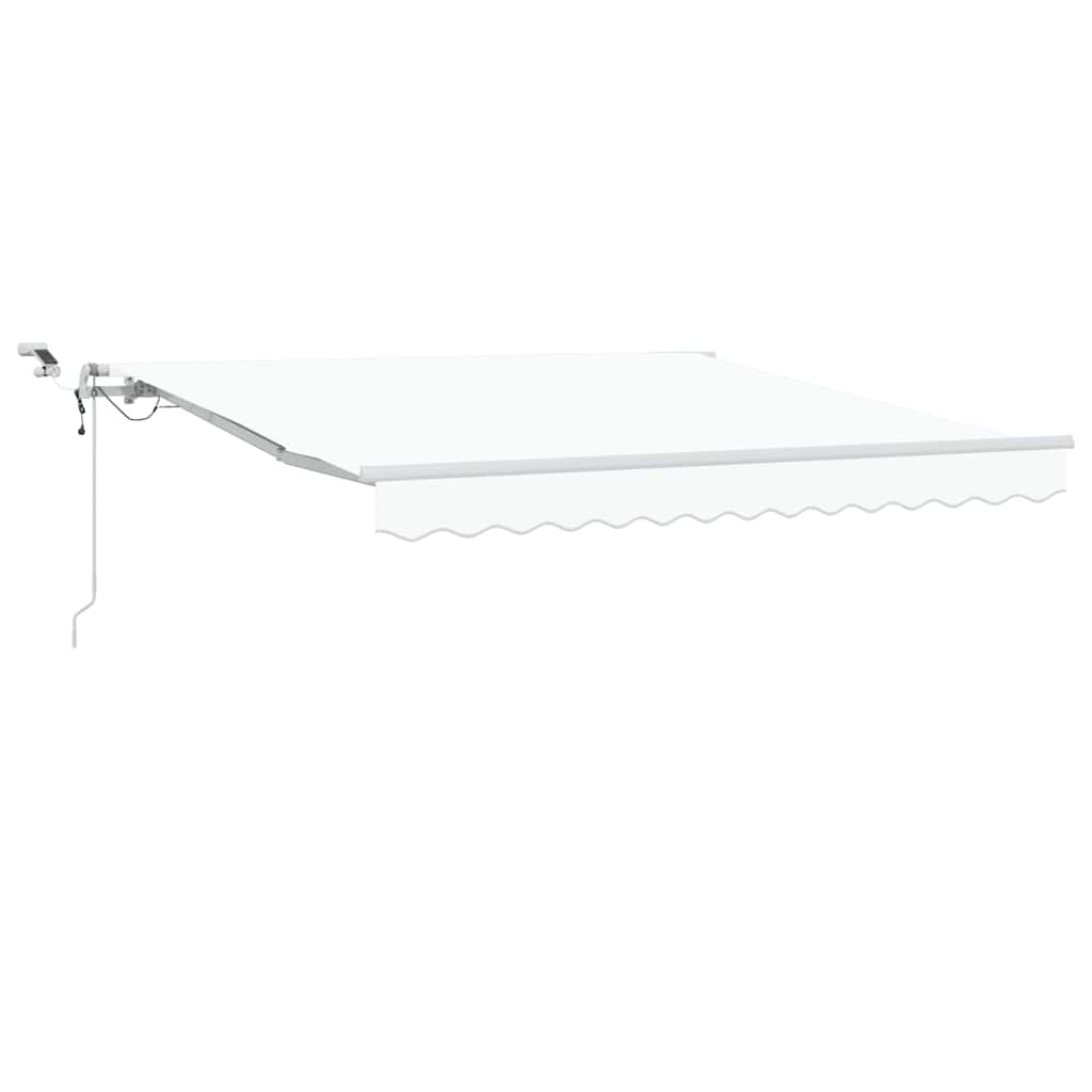 Kokkuvolditav varikatus Valge 350 x 250 cm Polüester