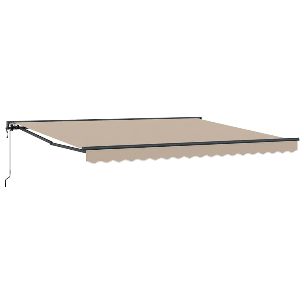 Kailastud raam Beež 400 × 300 cm Polüester PU-kattega