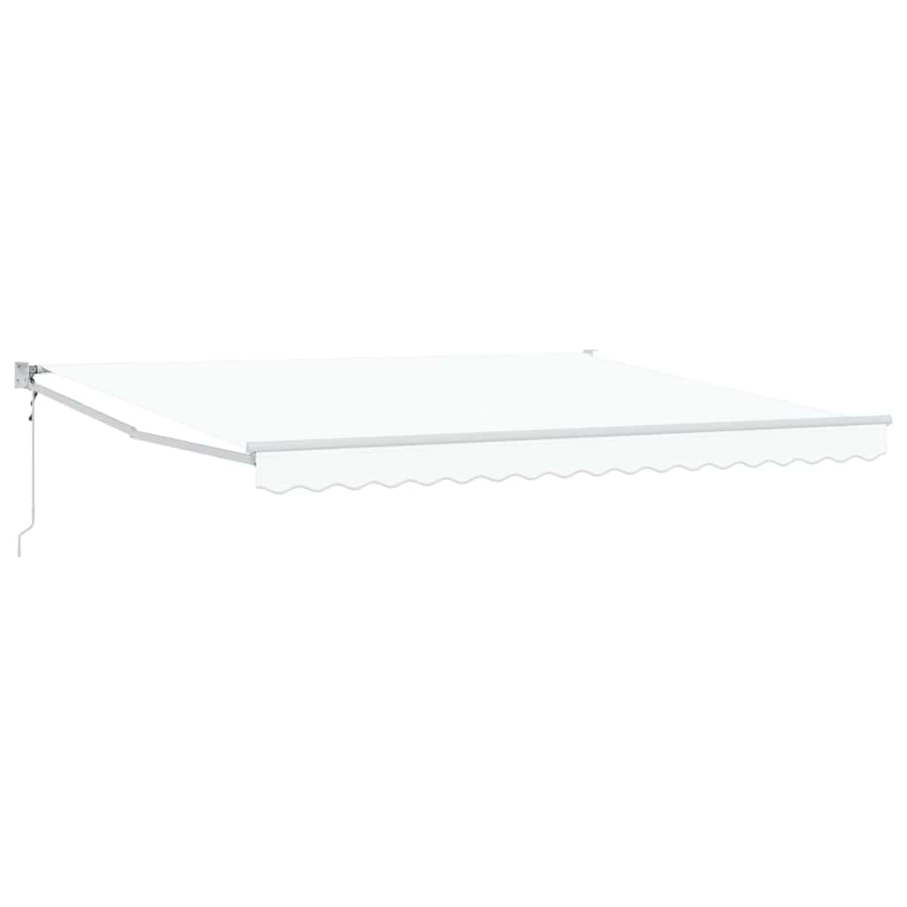 Kokkuvolditav varikatus Valge 400 × 300 cm Polüester ja metall
