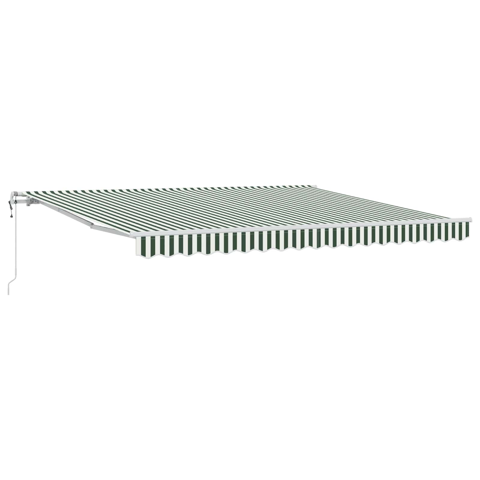Kokkuvolditav varikatus Roheline ja Valge 400 × 300 cm
