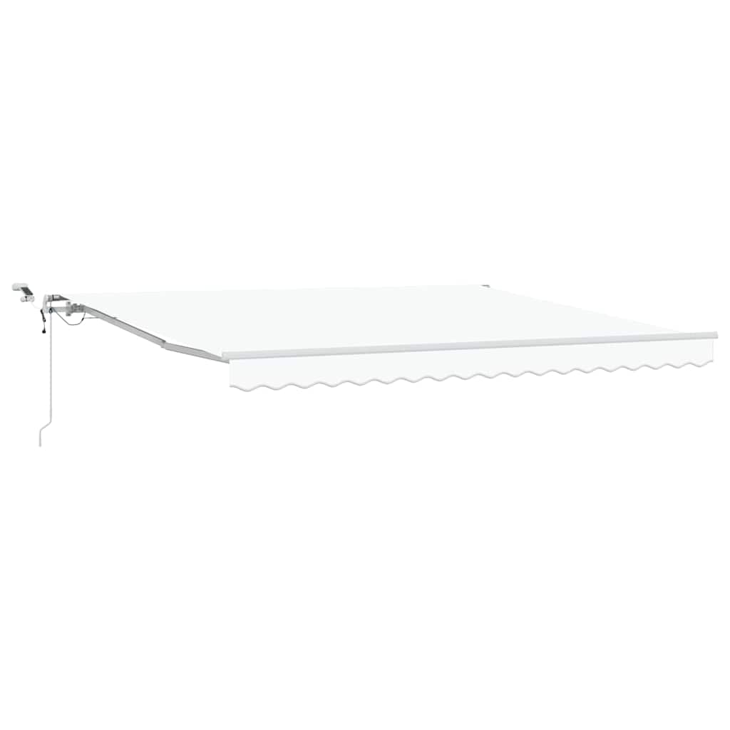 Kokkuvolditav varikatus Valge 400 × 350 cm Polüester