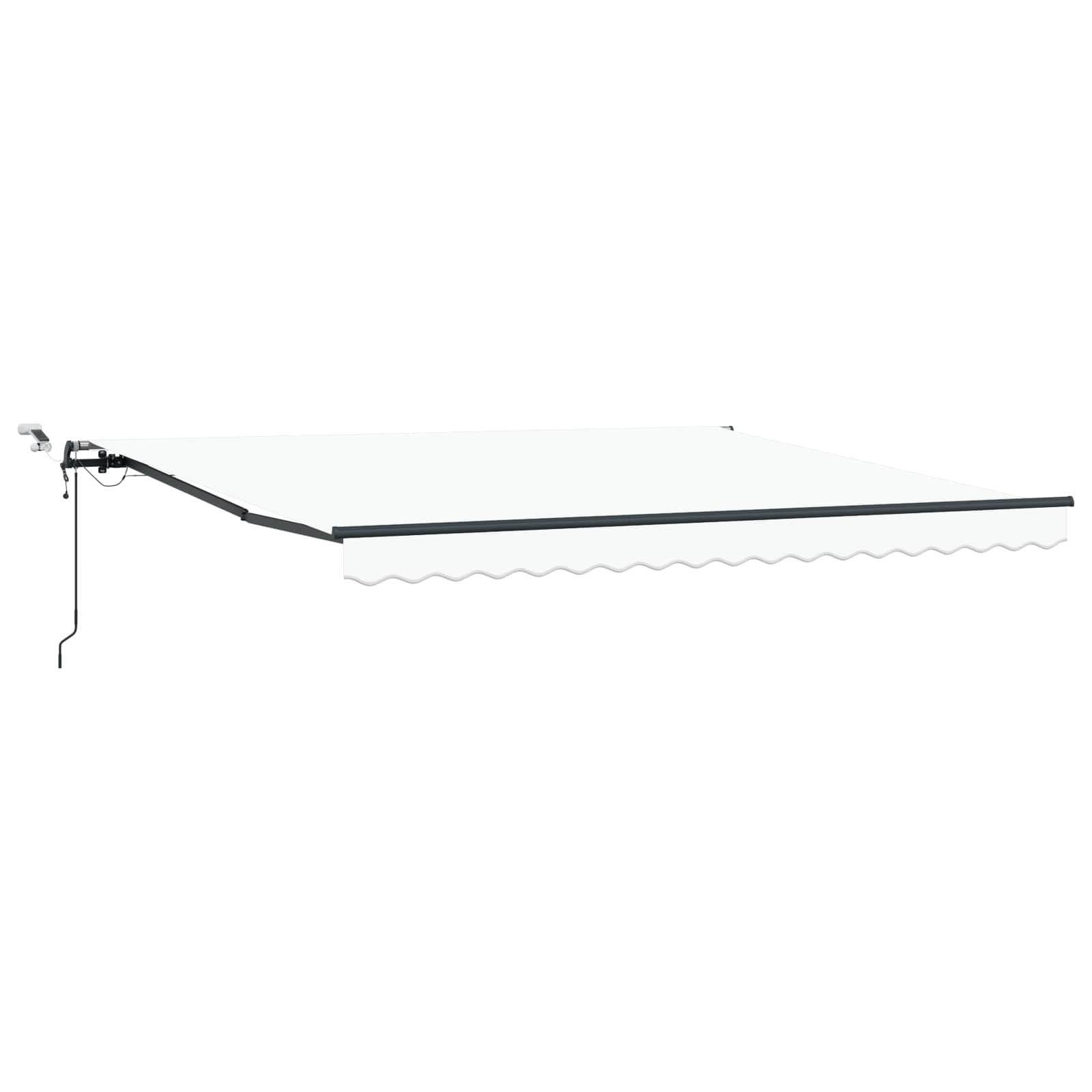 Kokkuvolditav varikatus Valge 400 × 350 cm Polüester