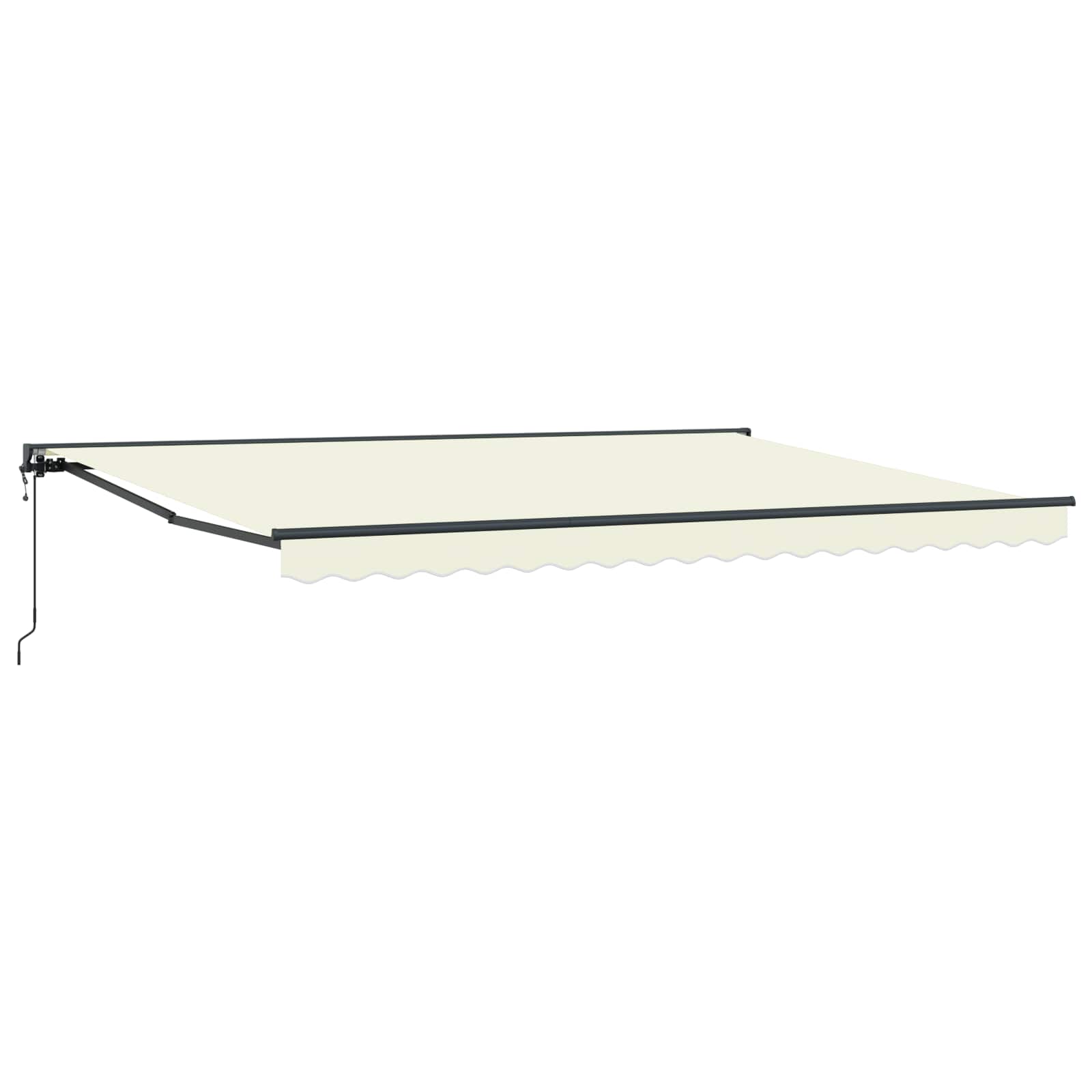 Kailastud raam Kreemjas 450 × 300 cm Polüester PU-kattega