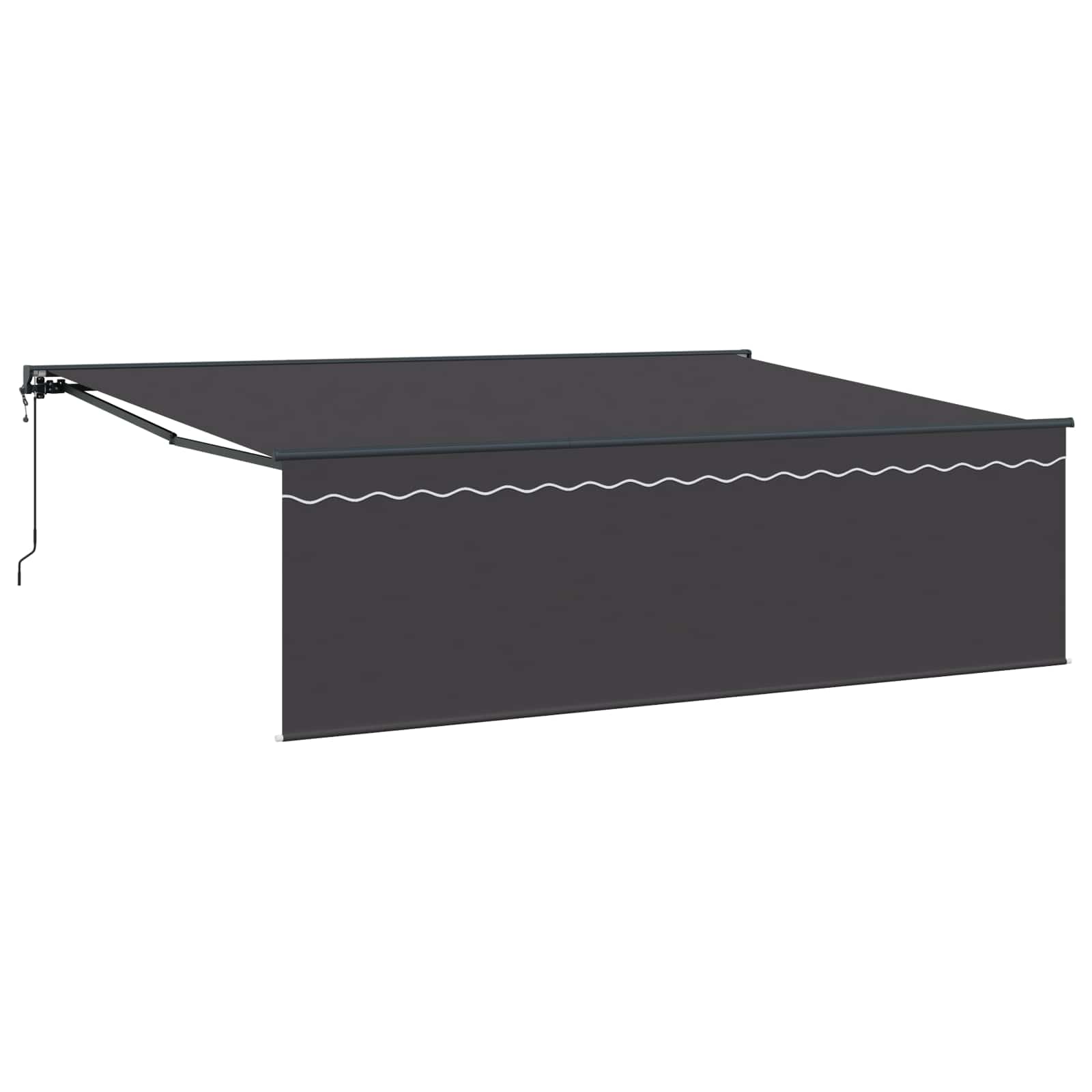 Kokkuvolditav varikatus Antratsiit 450 × 350 cm