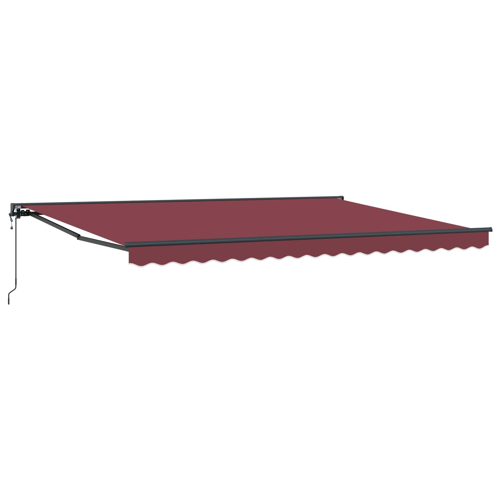 Kailastud raam Veinipunane 450 × 300 cm Polüester PU-kattega