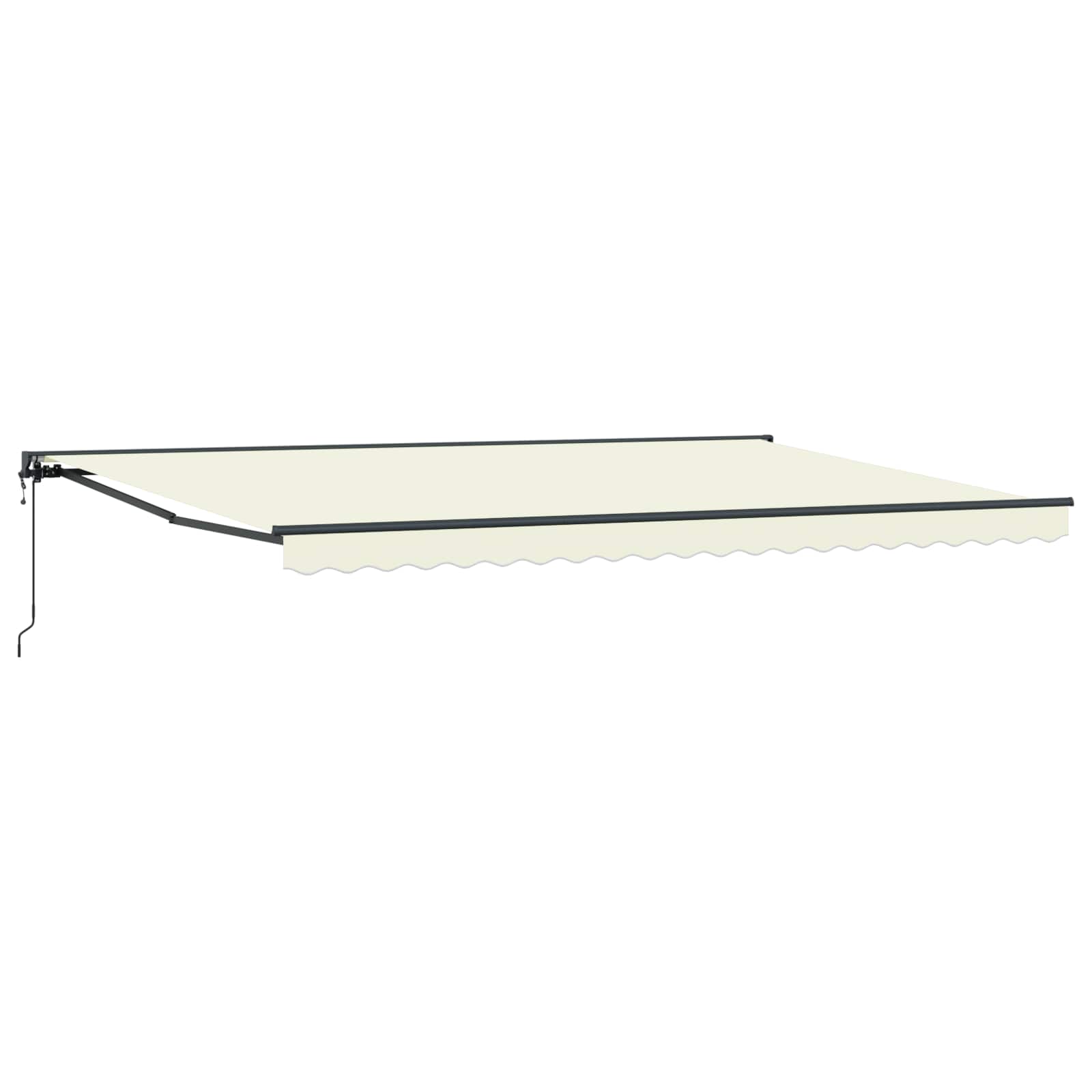 Kailastud raam Kreemjas 500 × 300 cm Polüester PU-kattega