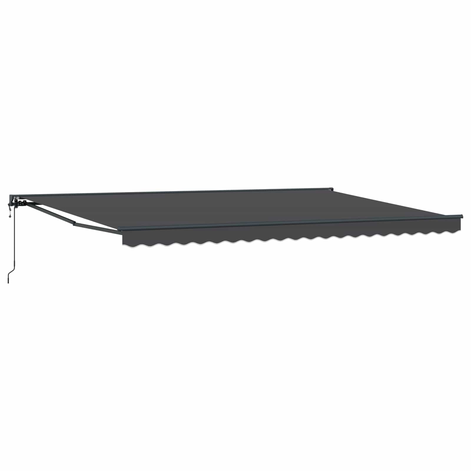 Kailastud raam Antratsiit 500 × 300 cm Polüester PU-kattega