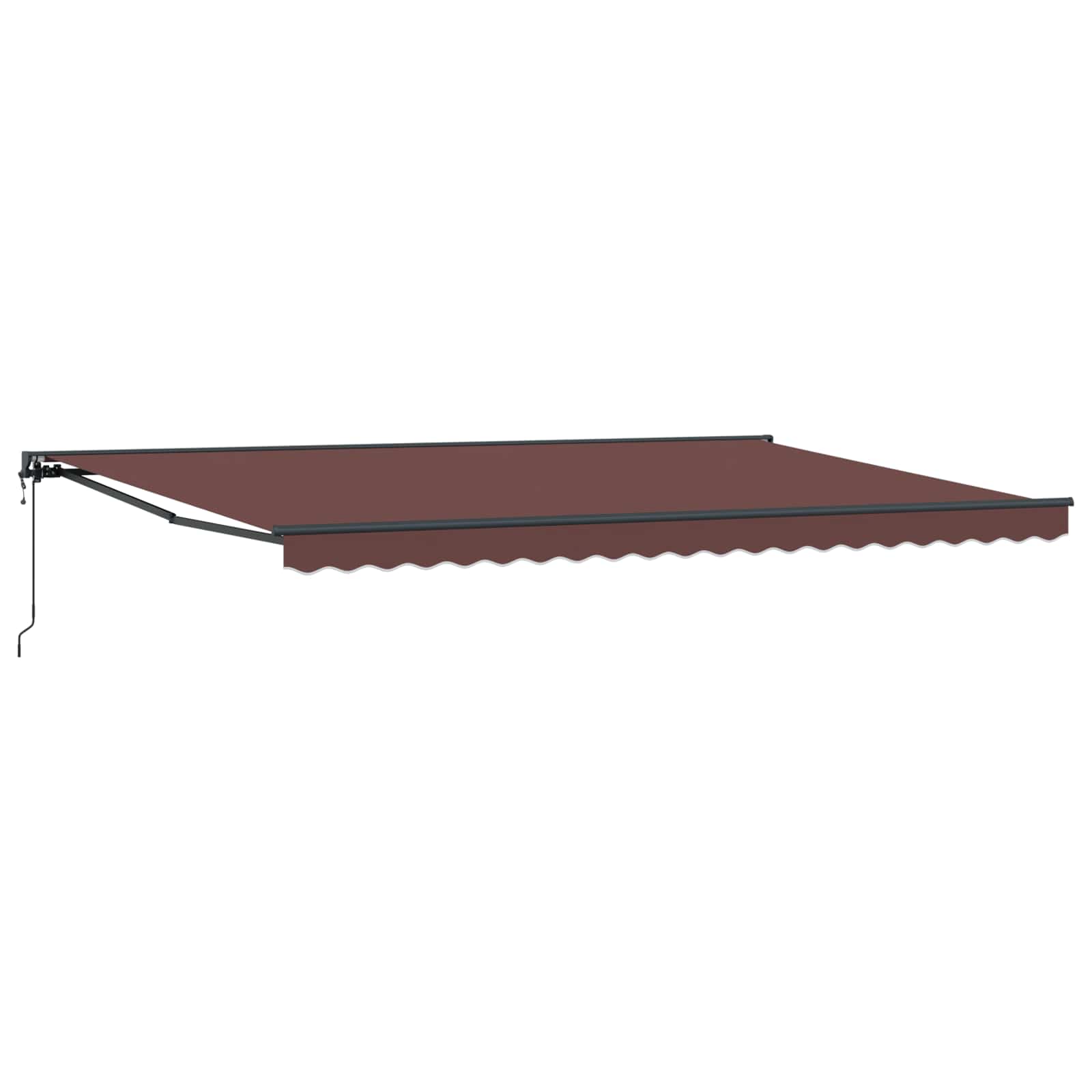 Kailastud raam Pruun 500 × 300 cm Polüester PU-kattega