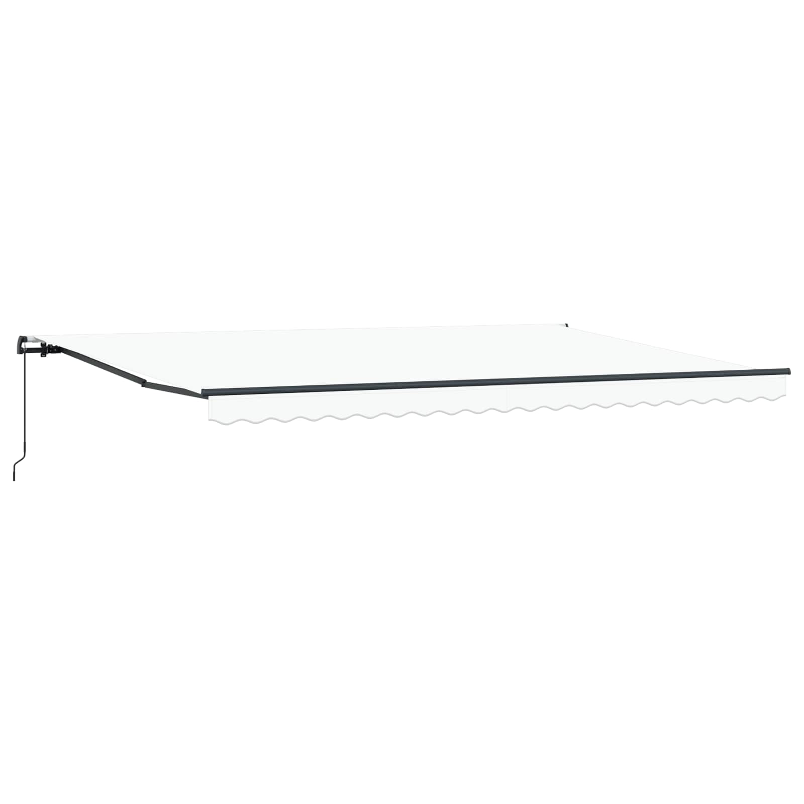 Kokkuvolditav varikatus Valge 500 × 350 cm