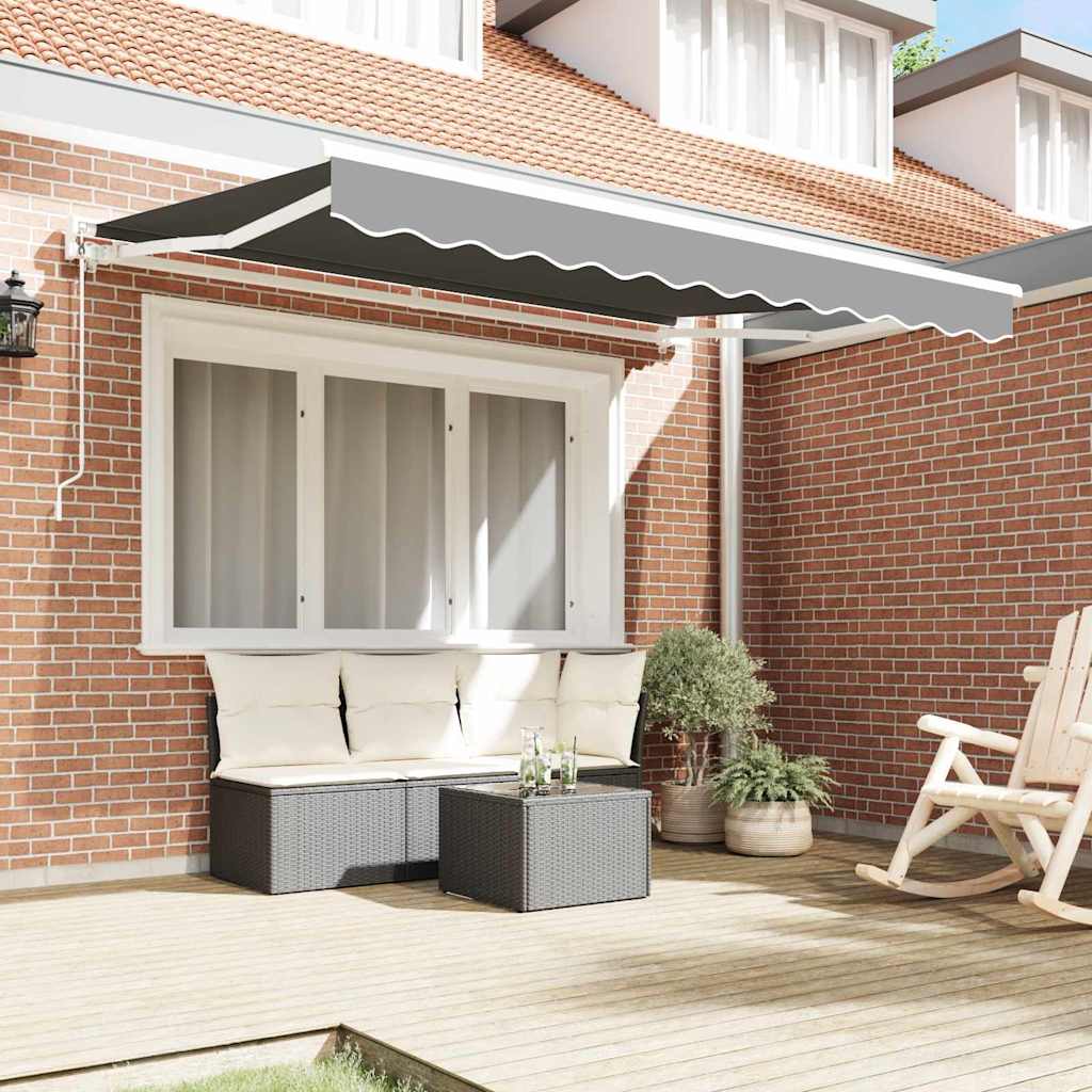Electric Awning Frame 3,5 x 2 m Valge Pulbervärvitud alumiinium