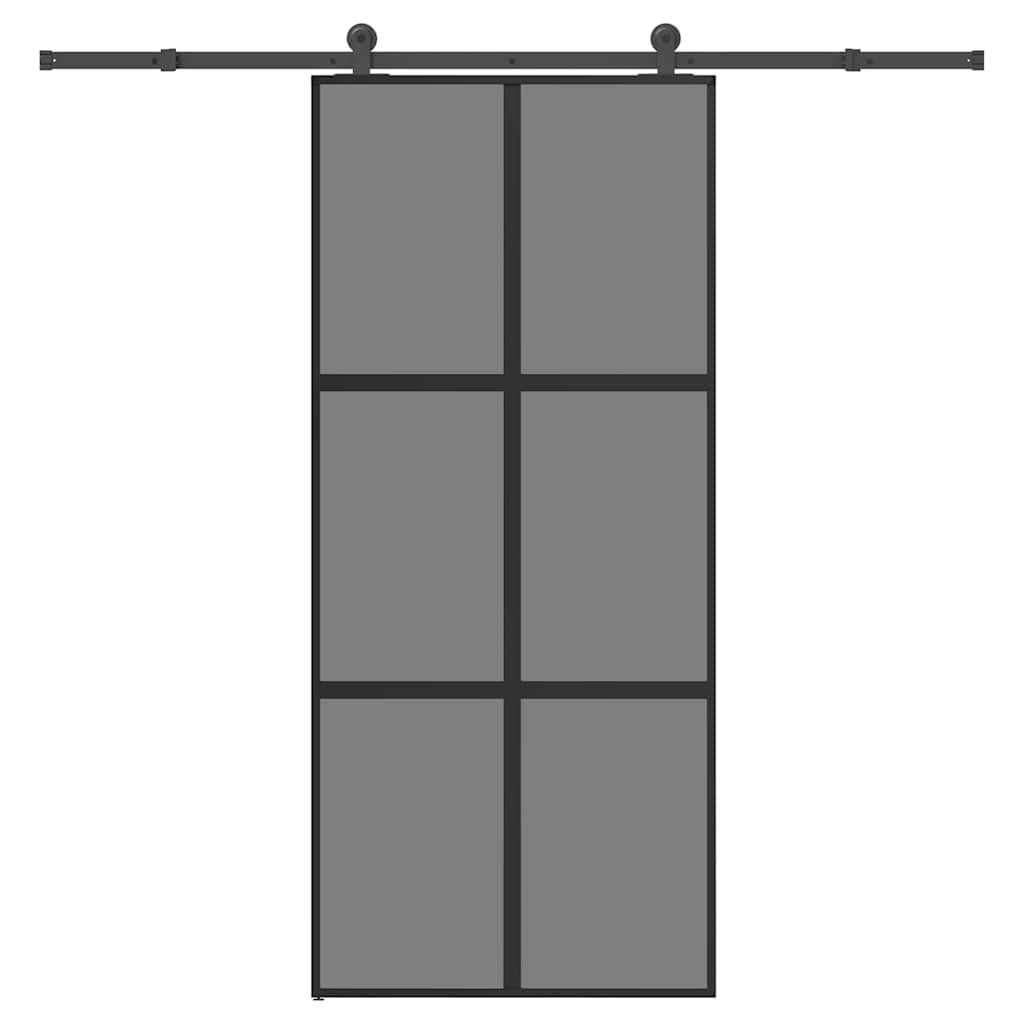 Lükanduks riistvara komplektiga 90x205 cm karastatud klaas